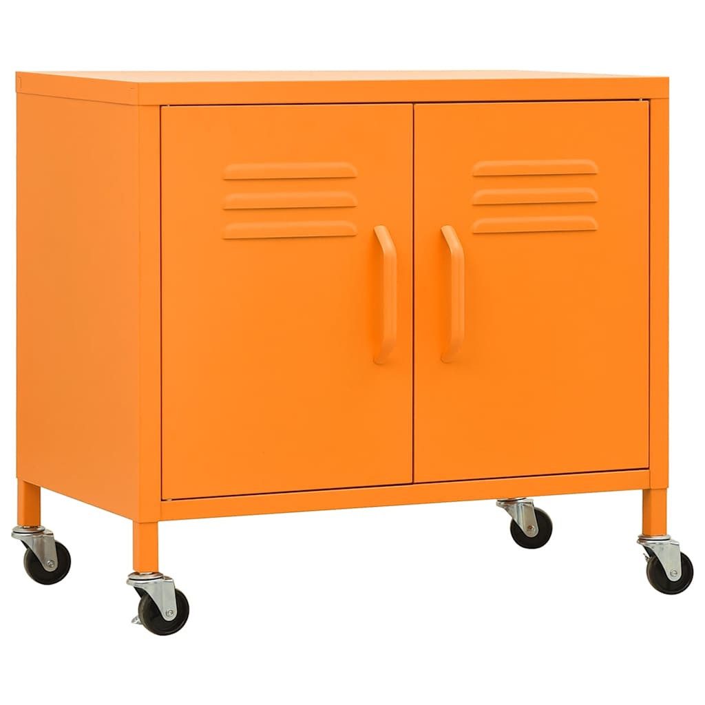 furnicato Container Robuster Stahlschrank 60 x 35 x 56 cm in Orange (1-St)