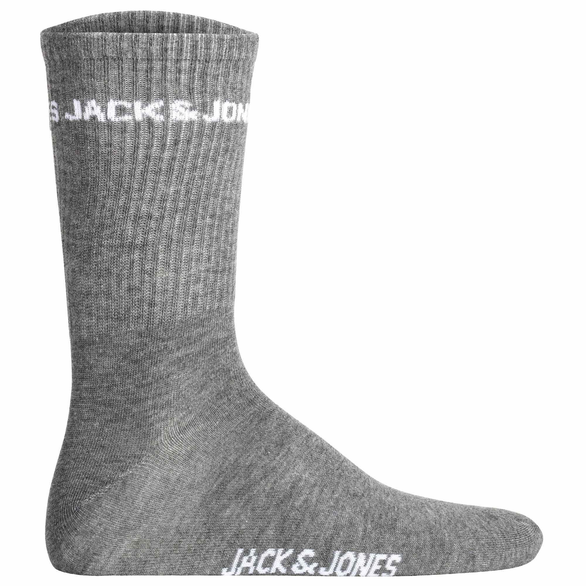 Jack & Jones Sportsocken Herren Socken 12er Pack Baumwolle JACLOGO 12 PACK (Packung, 12er Pack)