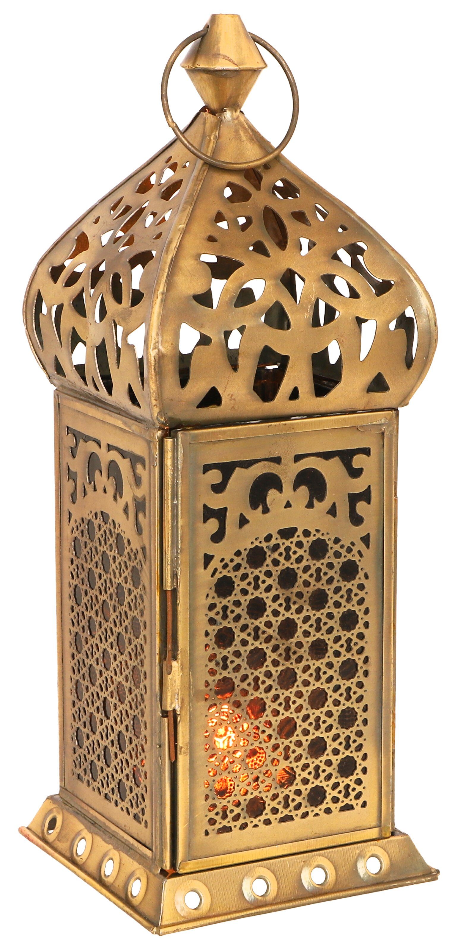 Kerzenlaterne Orientalische Metall/Glas Laterne in..