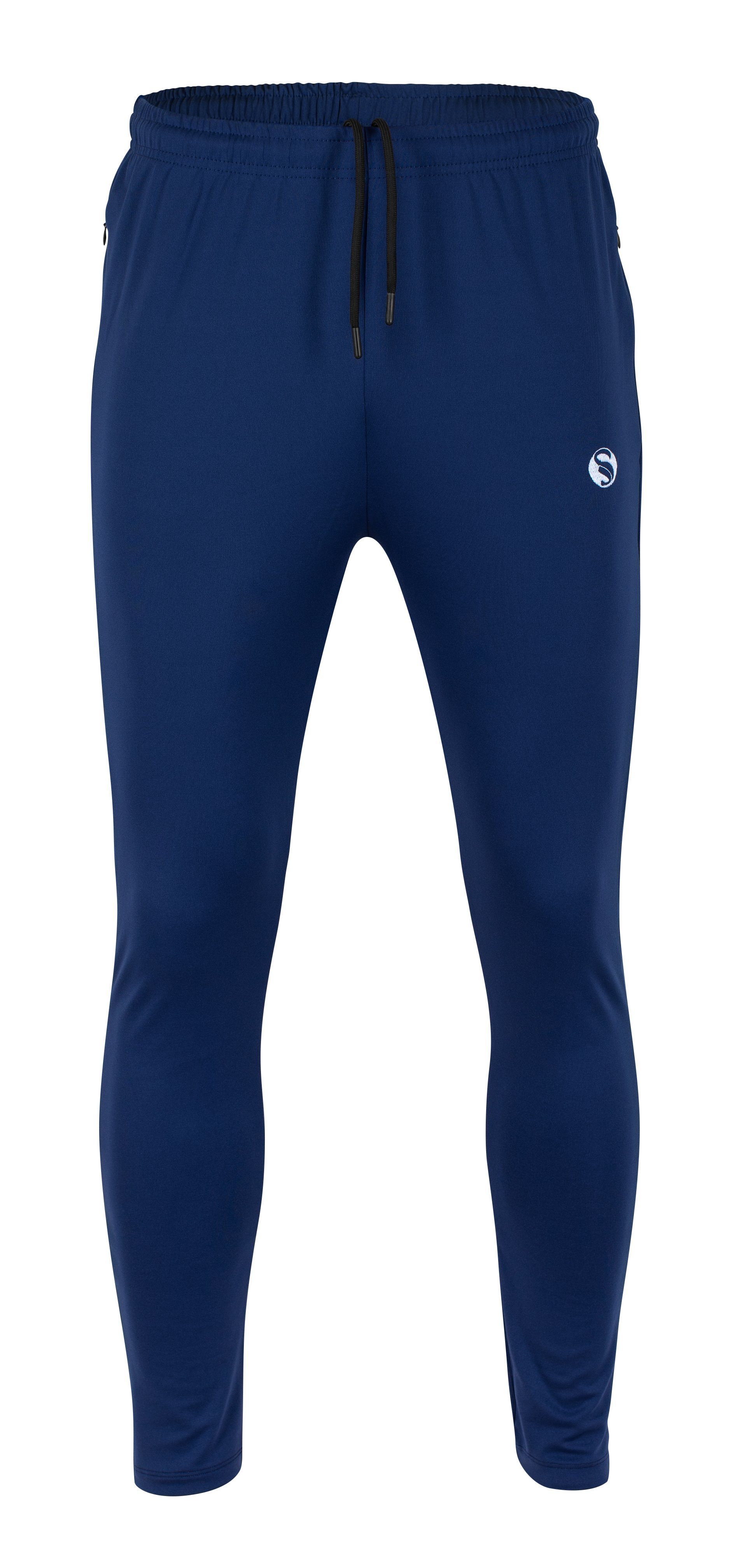 Stark Soul® Jogginghose Jogginghose "WARM UP", bequeme Sporthose, Trainingshose mit elastischem Bund und Seitentaschen Marineblau