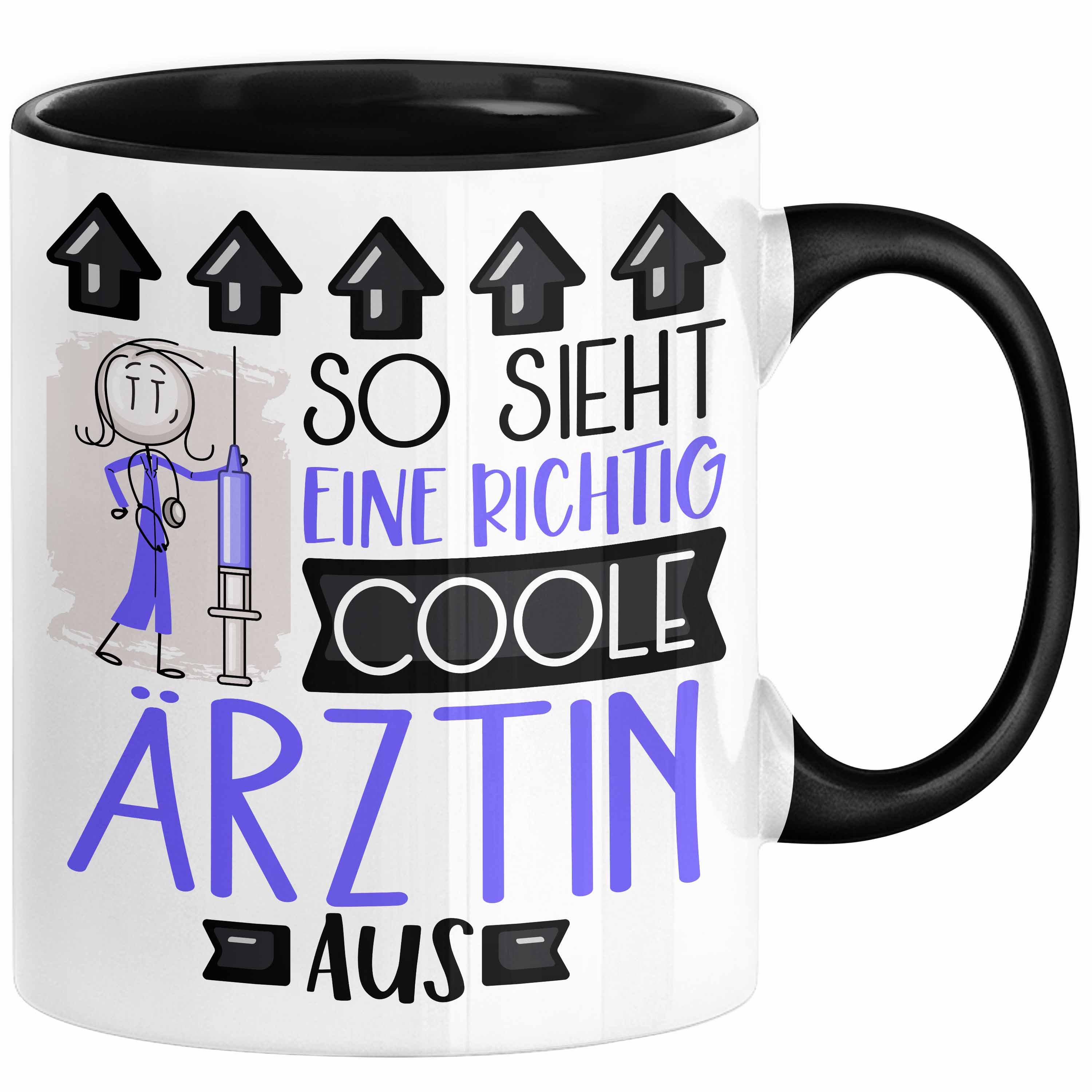 Trendation Tasse Ärztin Geschenk Tasse Lustig Geschenkidee für Ärztin