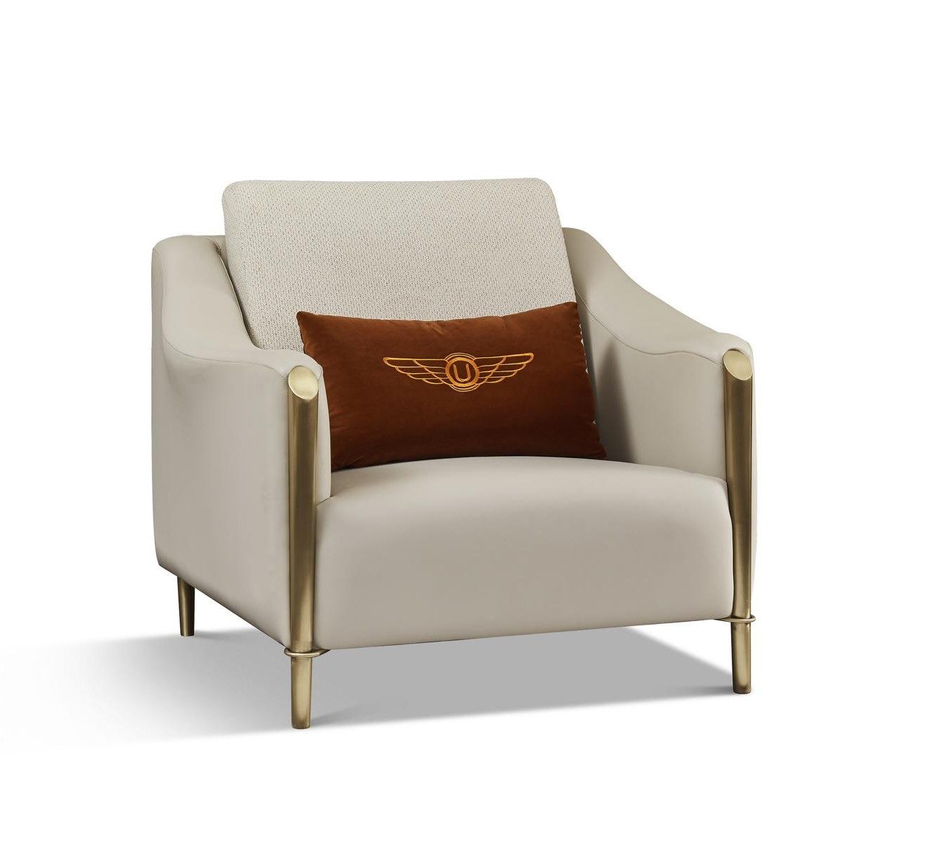 Relaxsessel Design Sessel Polster Stoff Leder Lounge 1-Sitzer Einsitzer