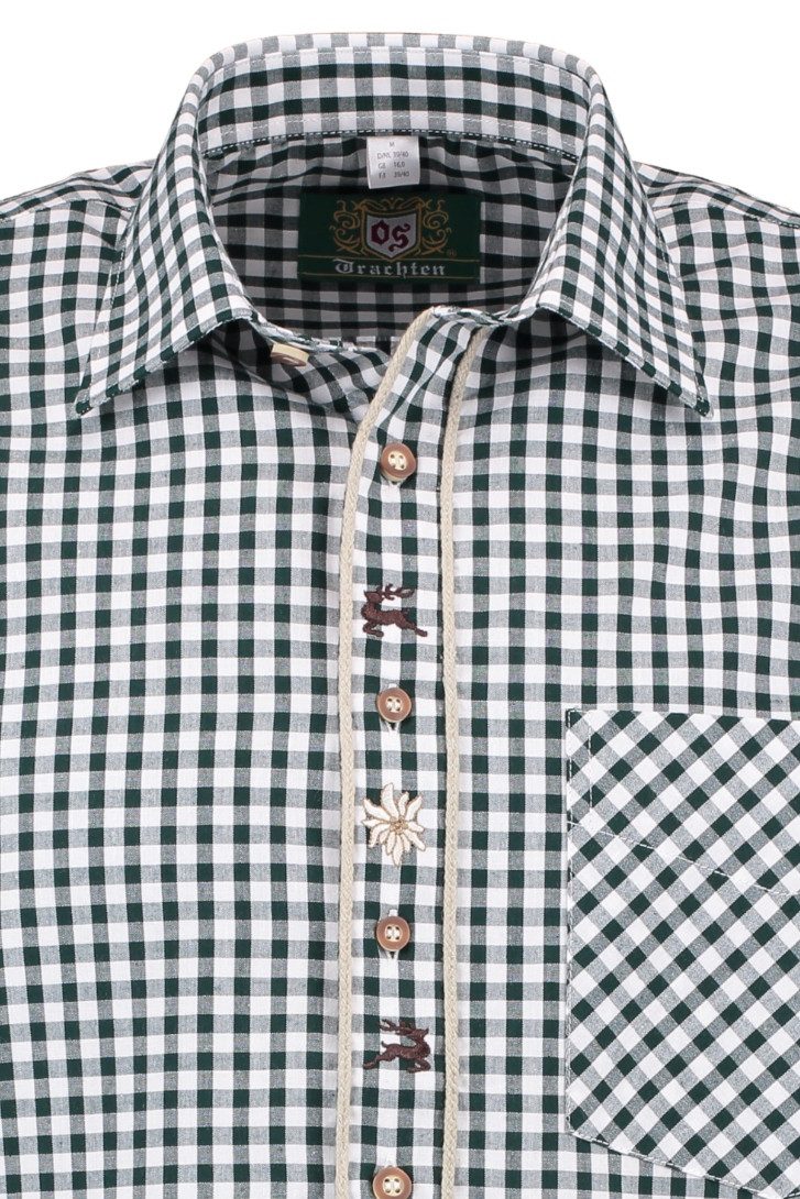 Orbis Textil GmbH & Co. KG Trachtenhemd Trachtenhemd - ADAM - dunkelgrün, m günstig online kaufen