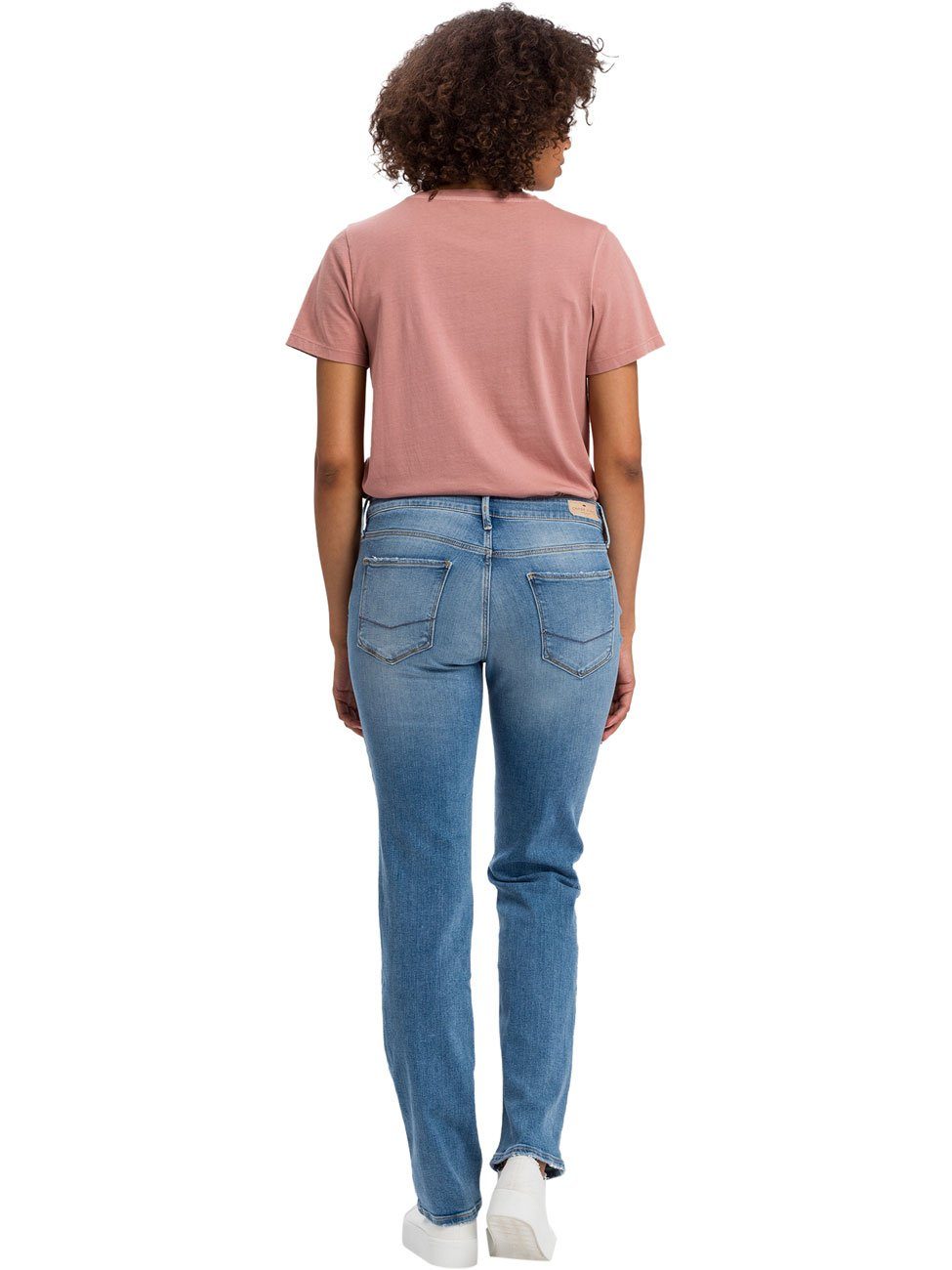Stretch CROSS mit ROSÈ Straight-Jeans JEANS®