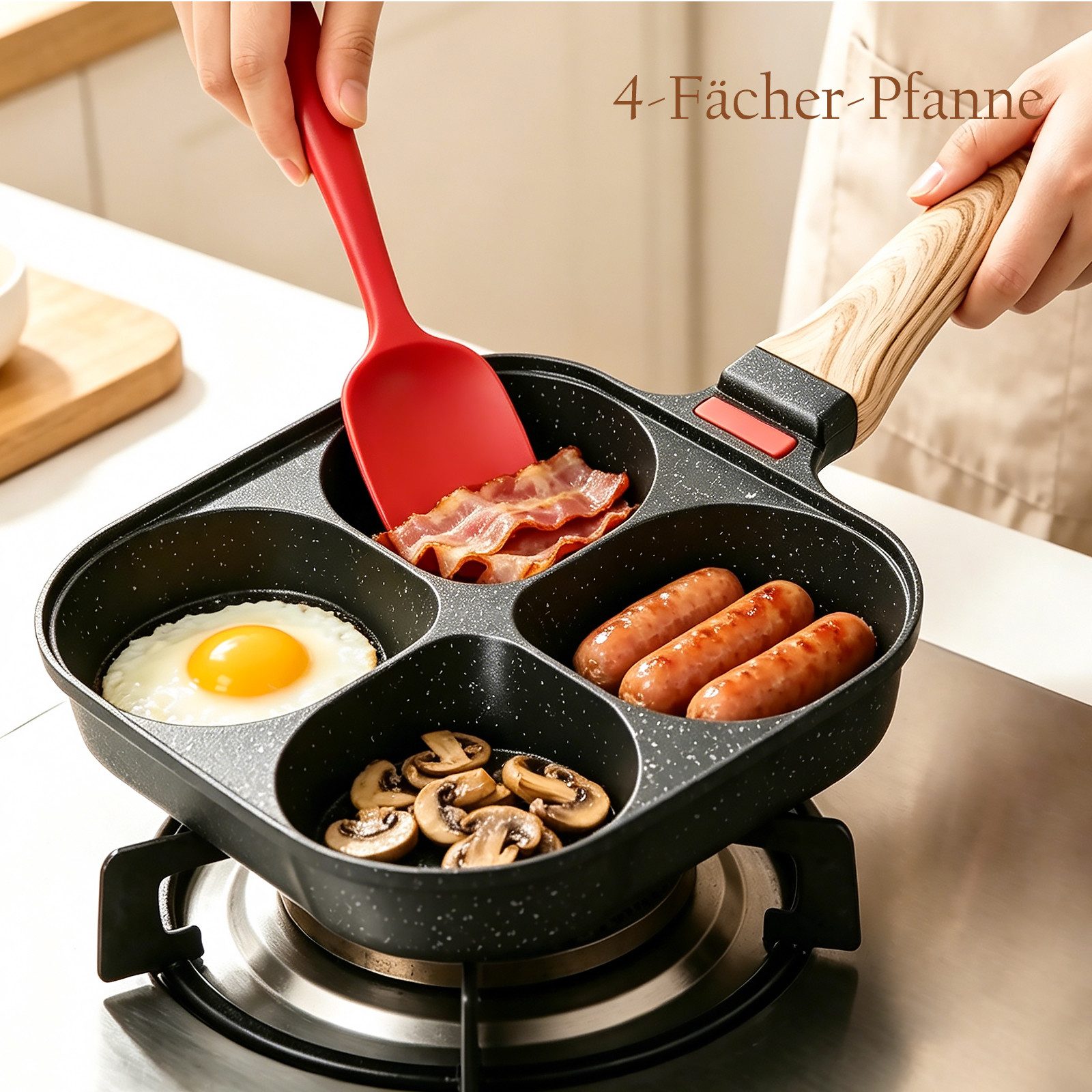 Fine Life Pro Bratpfanne, 4 Paneele