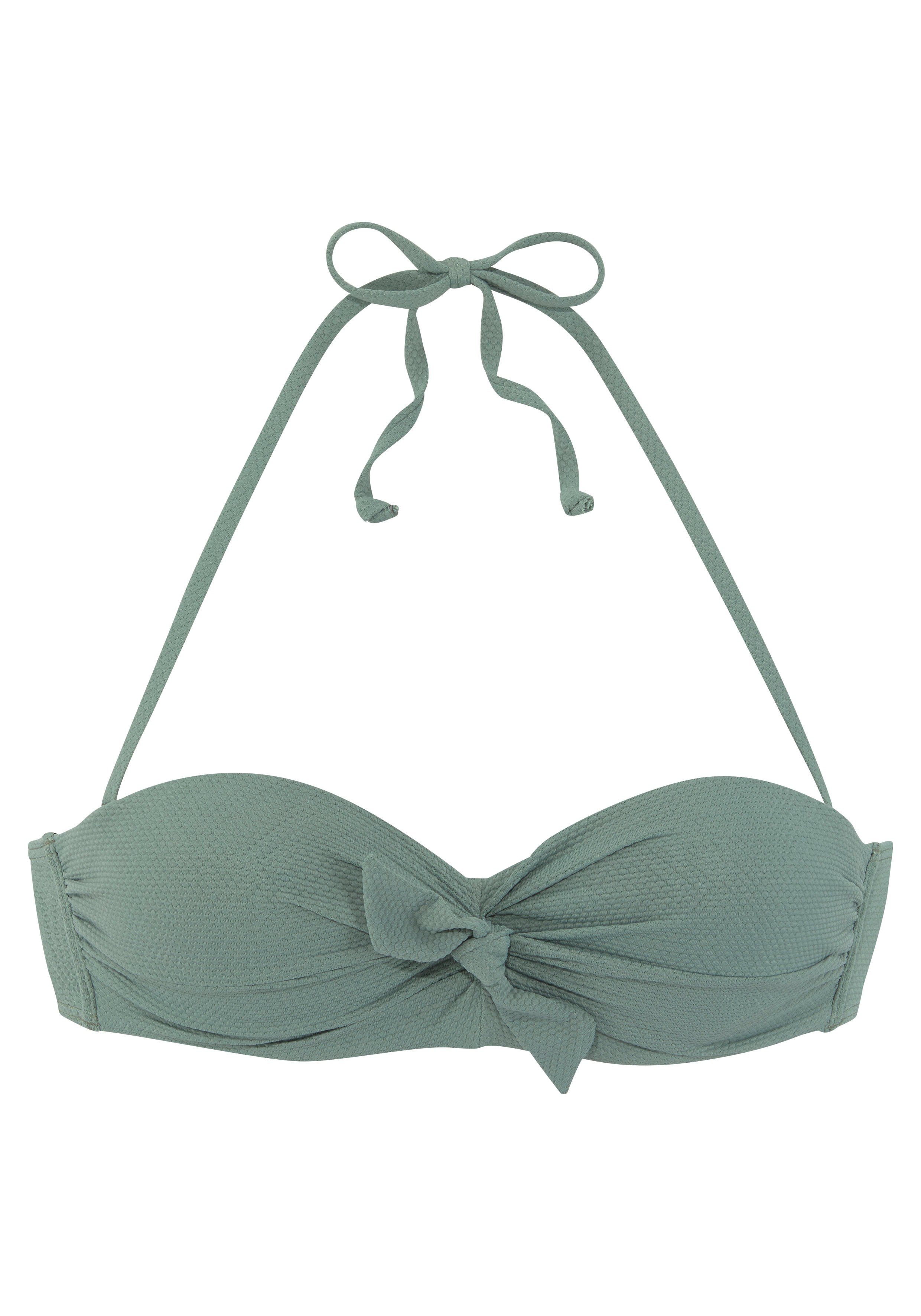 LASCANA Bügel-Bandeau-Bikini-Top Cana, mit Schleife vorne günstig online kaufen
