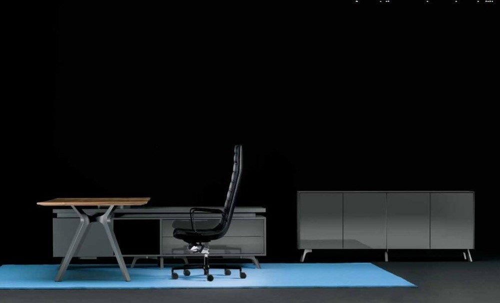 JVmoebel Eckschreibtisch Frezza Computertisch – Italienisches Design für Büro und Home Office, Made in Europa