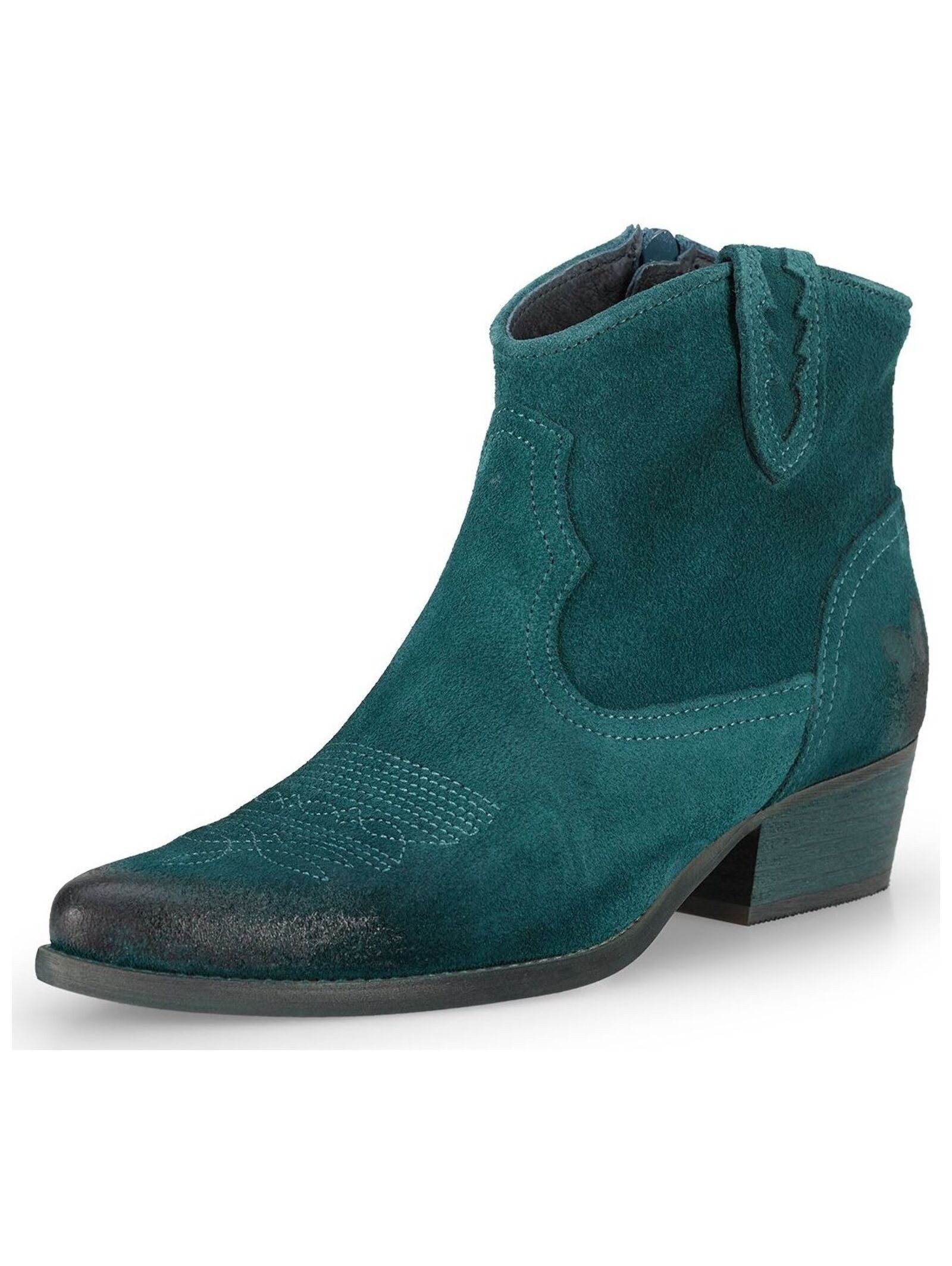 Felmini Stiefelette Leder . Cowboy Stiefelette