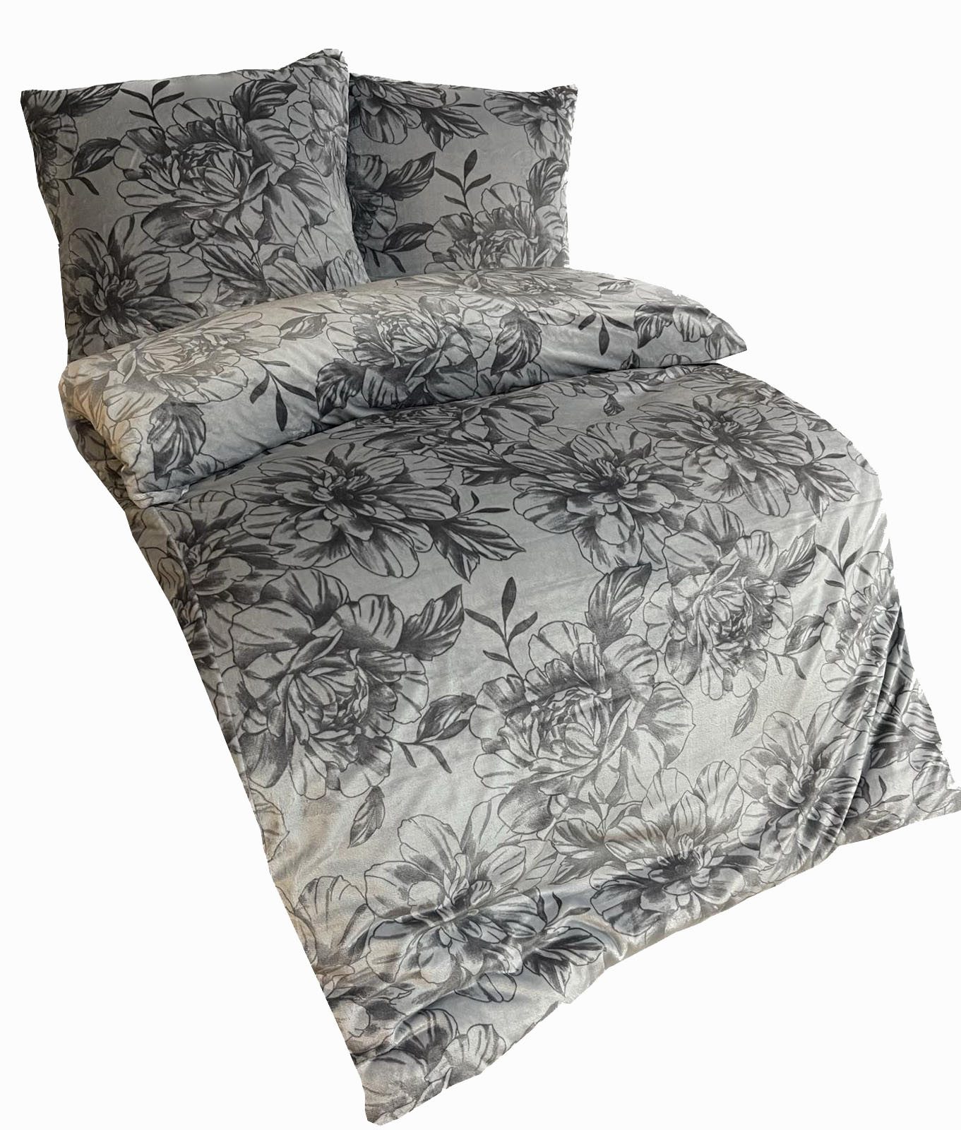 Leonado Vicenti Bettwäsche Teddy Plüsch 135x200 Edel-Rosen, Fleece, 2 teili günstig online kaufen