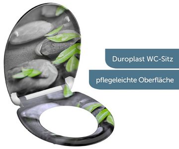 Schütte WC-Sitz Stone, Duroplast, mit Absenkautomatik und Schnellverschluss