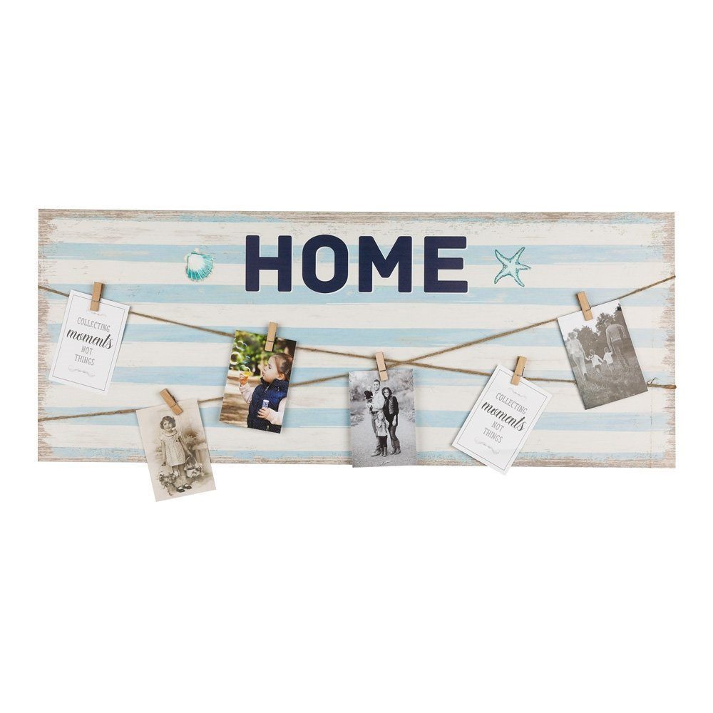 Feel2Home Bilderrahmen Wandcollage Fotowand HOME 100x40cm Holz Bilder Galer günstig online kaufen