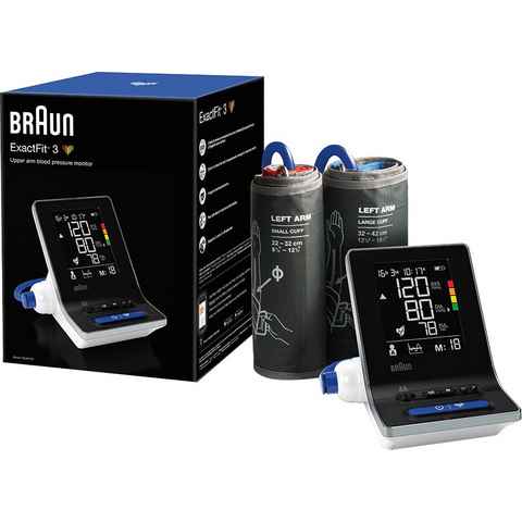 Braun Oberarm-Blutdruckmessgerät ExactFit™ 3 - BUA6150, Mit zwei Manschettengrößen für Genauigkeit und Komfort