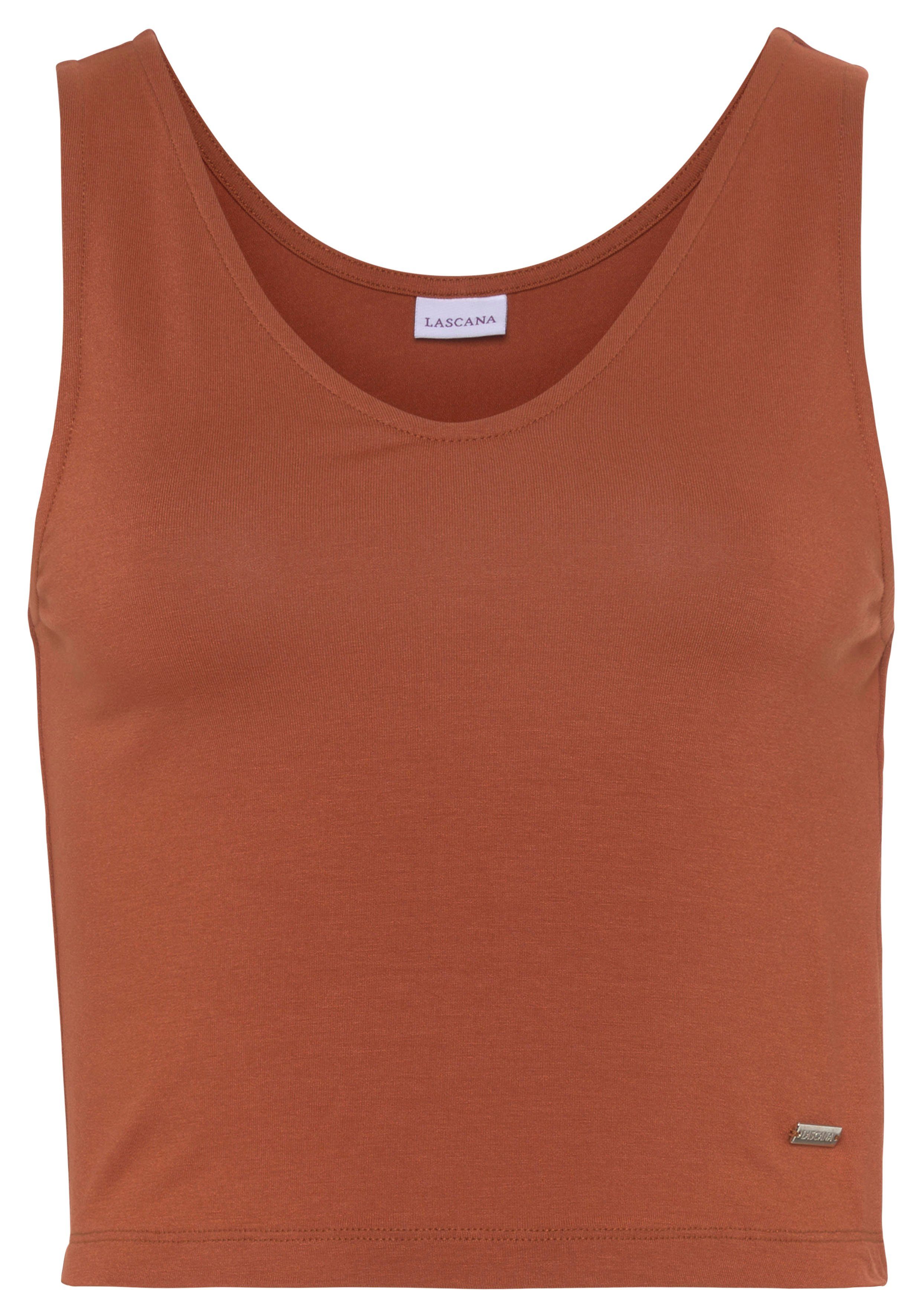 LASCANA Tanktop modisch kurzer Schnitt günstig online kaufen