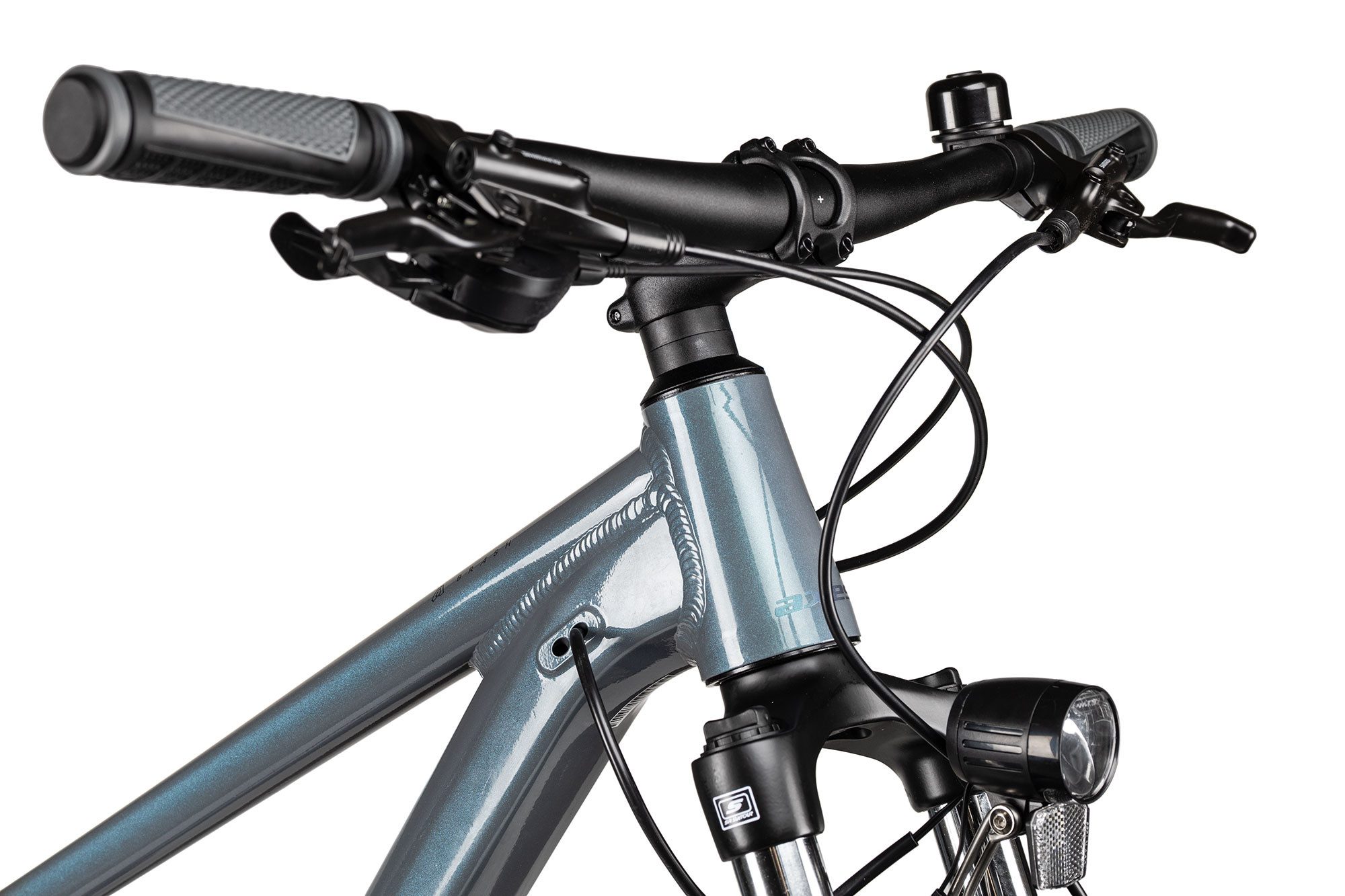 Axess Mountainbike Brash DX 27.5, 10 Gang Shimano Cues RD-U6002 Schaltwerk, Kettenschaltung, Straßenausstattung schwarz/grau