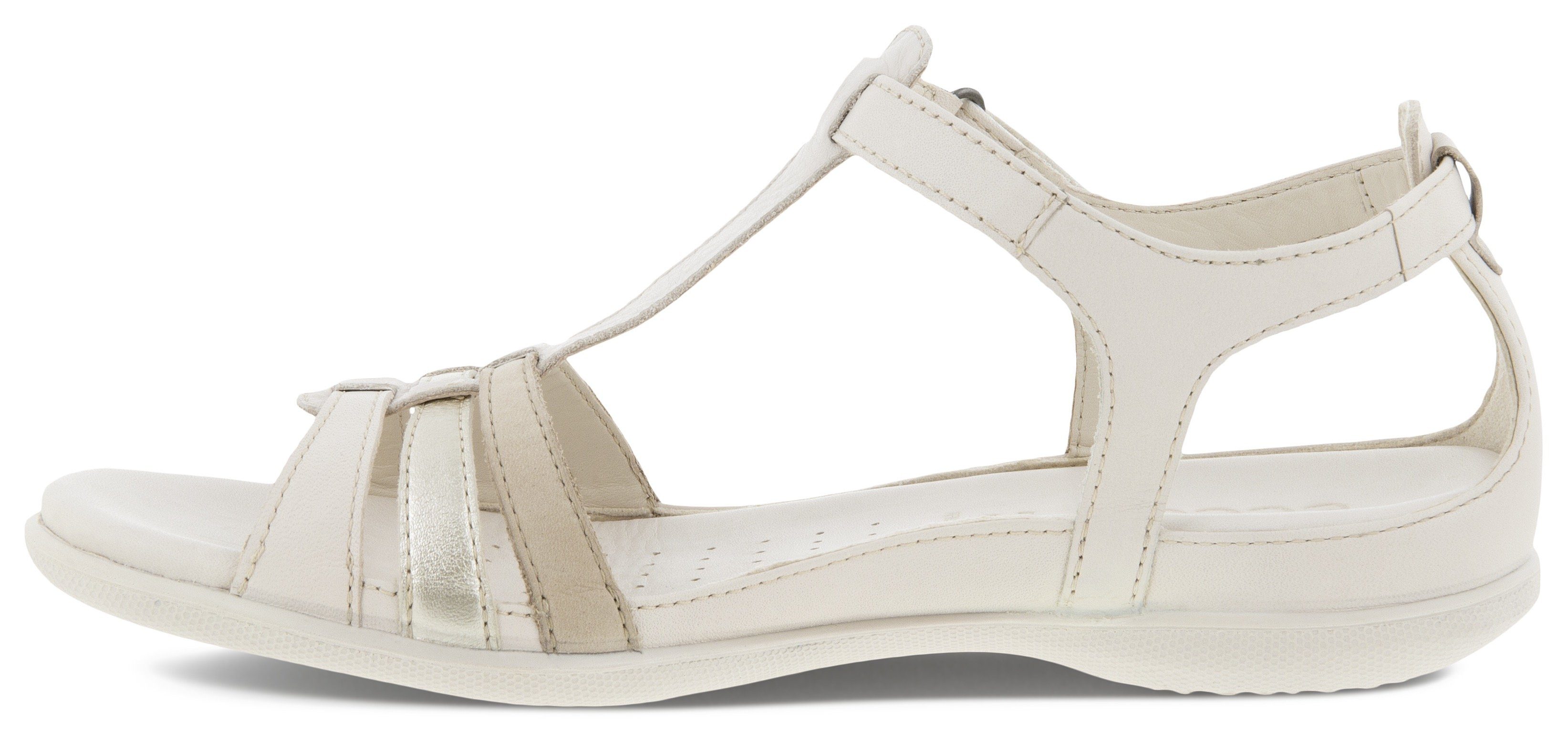 Ecco FLASH Riemchensandale, Sommerschuh, Sandalette, Klettschuh, im Metallic-Look