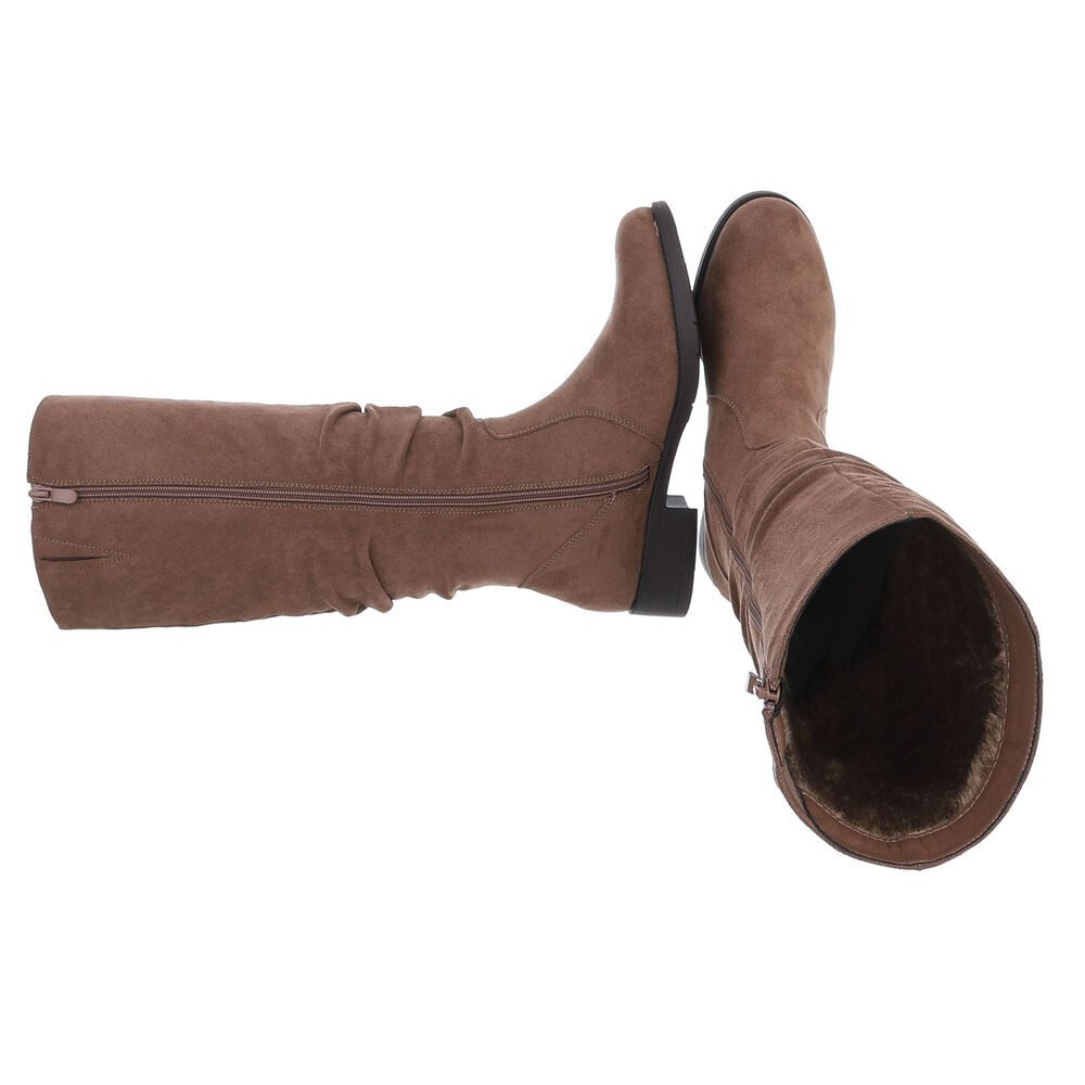 Ital-Design Damen Freizeit Stiefel (88577468) Blockabsatz Flache Stiefel in günstig online kaufen