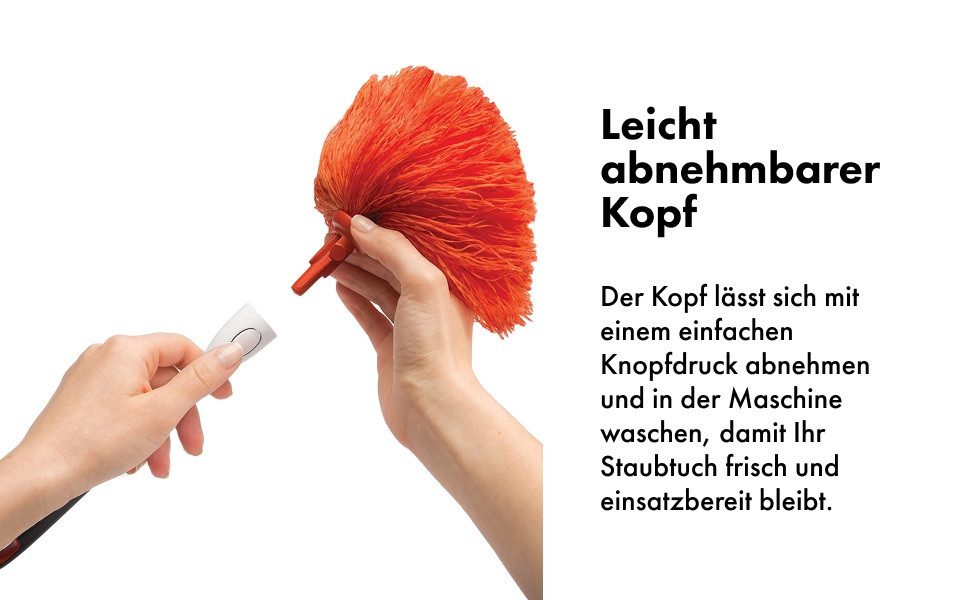 OXO Good Grips Staubwedel OXO Mikrofaser Delikater Staubwedel (1-St), leichter, fluffiger microfiber-Kopf