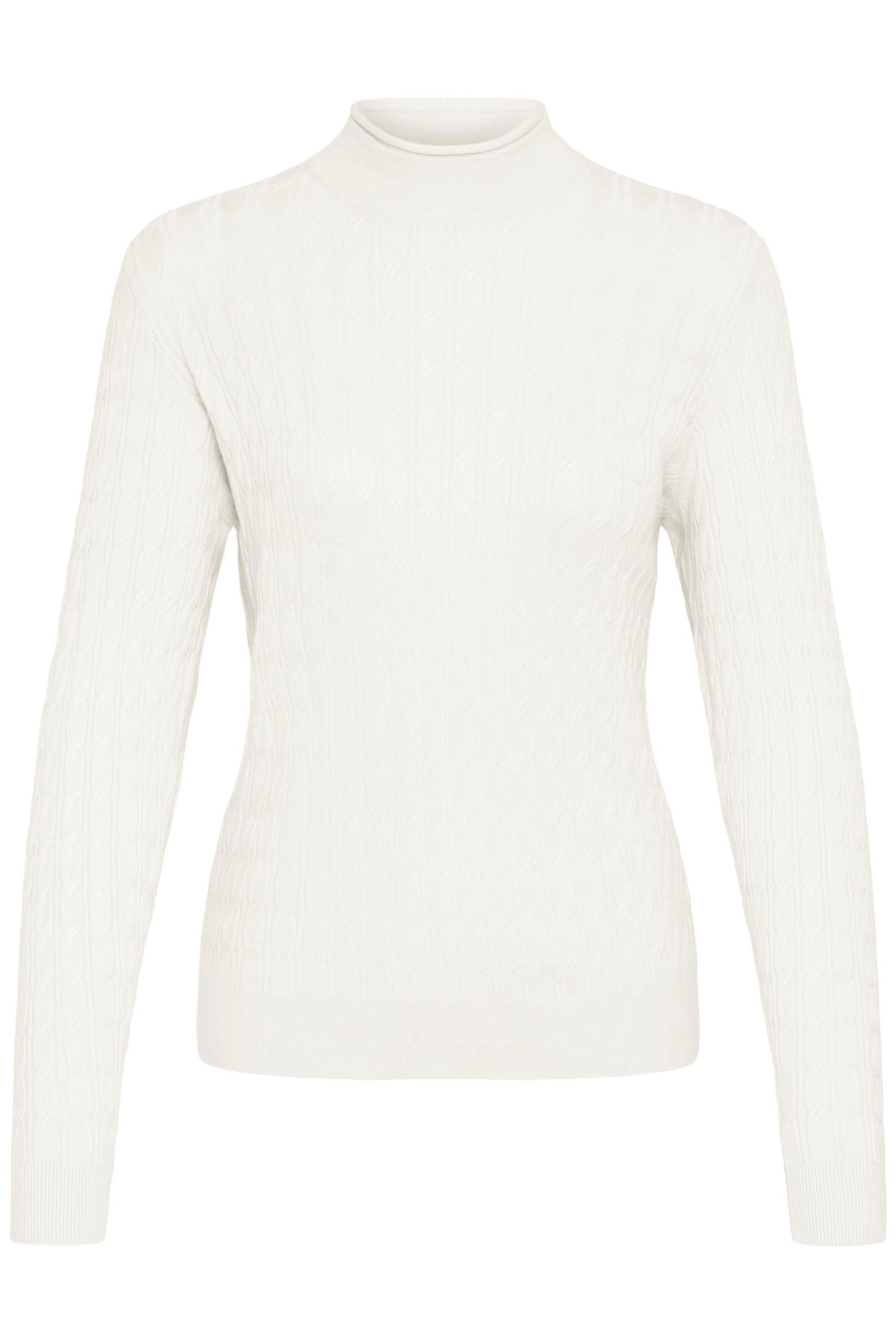 OXMO Rollkragenpullover OXISALLY Modischer Rollkragenpullover mit Zopfmuste günstig online kaufen