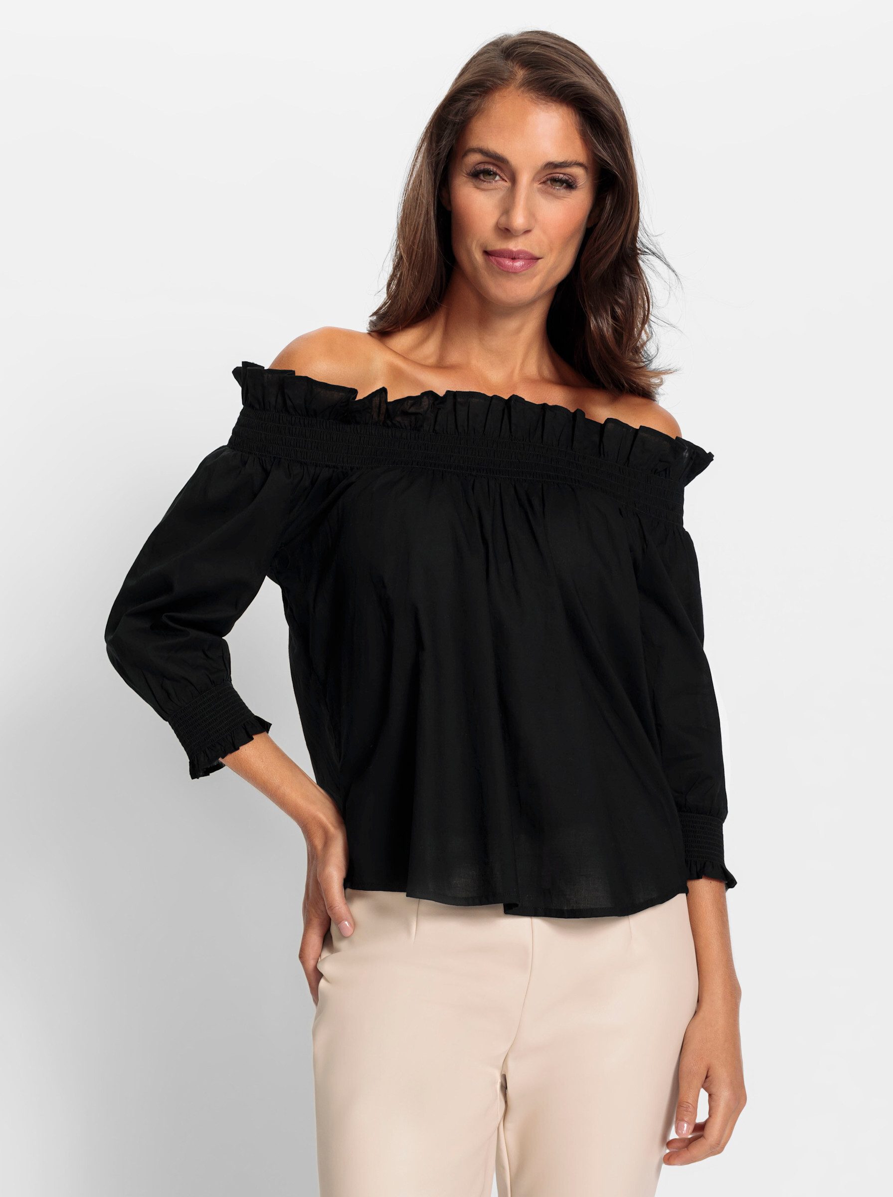 heine Klassische Bluse Baumwollbluse . günstig online kaufen