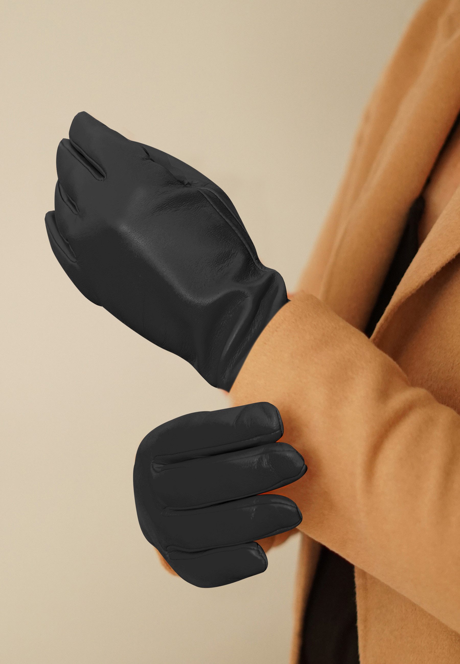 KESSLER Lederhandschuhe Style Lola (Paar, 1-St., Handschuhe) Leather Working Group zertifiziertes Leder, 100% Kaschmirfutter