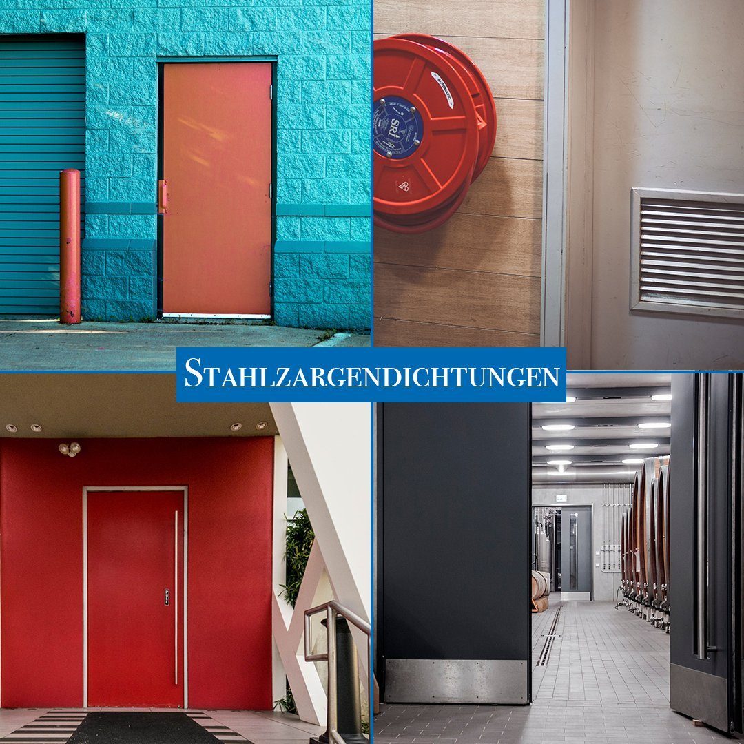 Dikara Profildichtungsband Stahlzargendichtung Dichtband Höhe 14mm Breite 15mm Falz, Antidehnungsfaden, TPE thermoplatisches Elastomer – Bild 5 von 5