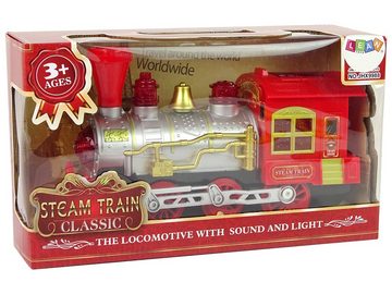 LEAN Toys Spielzeug-Lokomotive Spiellokomotive Weihnachtsbeleuchtung Sound Spielzeug Zug Eisenbahn