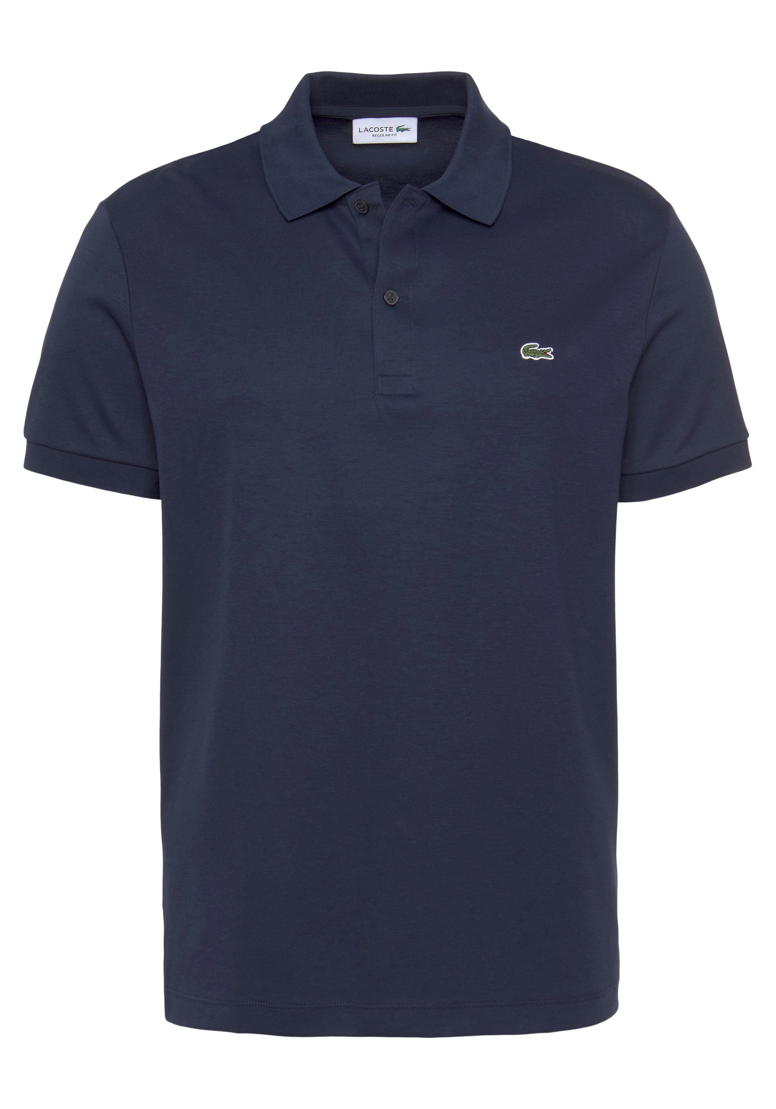 Stickerei mit Poloshirt Lacoste-Krokodil auf Jersey Lacoste der klassischer Brust navy