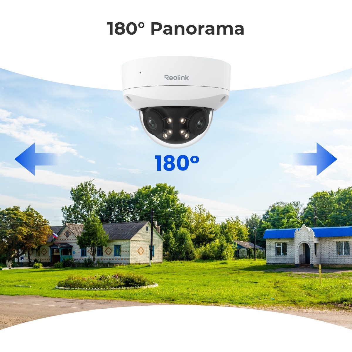 Reolink Überwachungskamera PoE IK10 16MP Ultra HD (Außenbereich, Duo Vandalismusschutz Serie, 180° Panorama, Spotlight-Nachtsicht, Vandalismusschutz, 2-Wege-Audio)