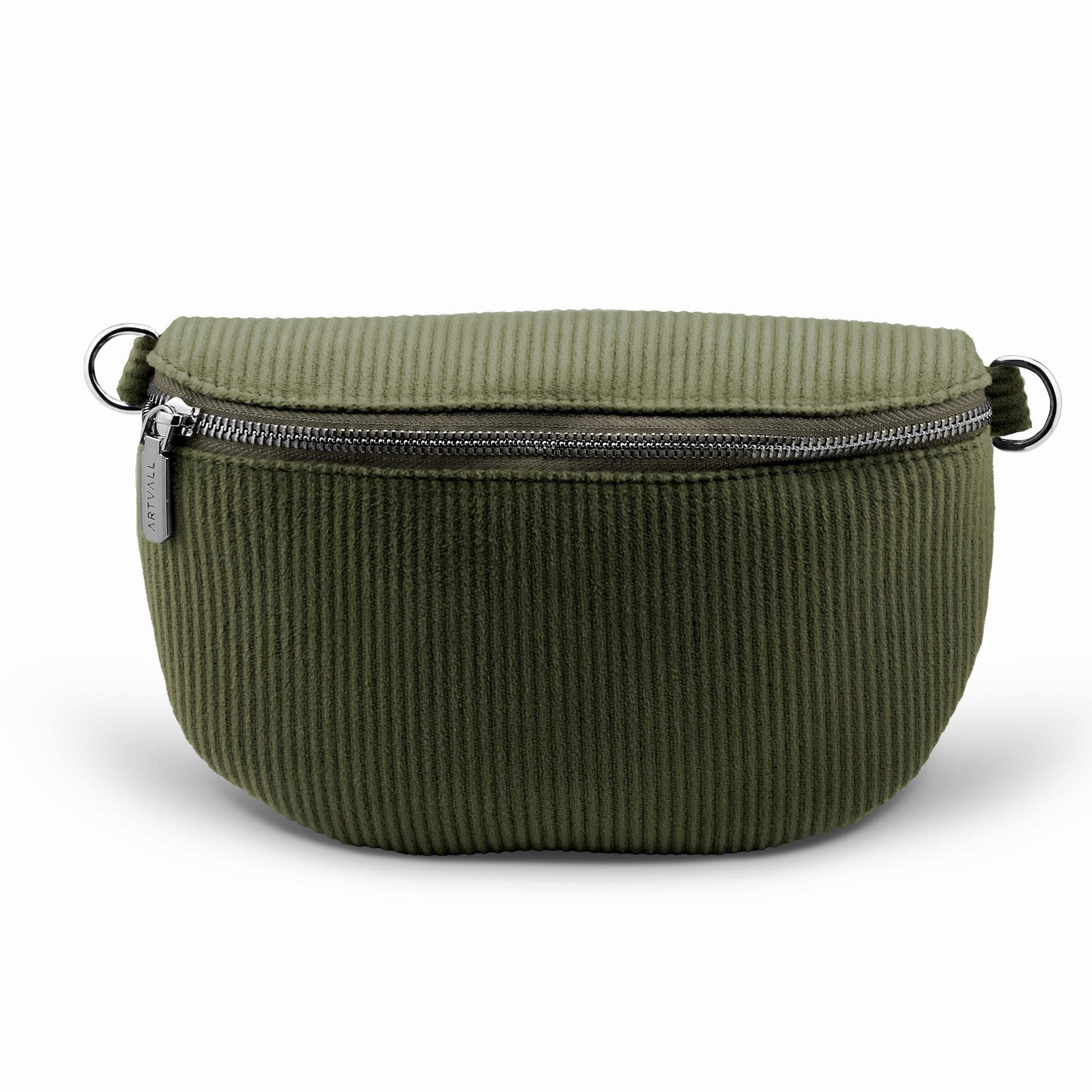 ARTVALL Umhängetasche Cord Handtasche Crossbody Bag (Tasche ohne Riemen, Inkl. Staubschutzbeutel), Crossbody Bag Cord modern funktional breit individuell Grün