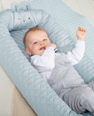 roba® Kuschelnest Babylounge, roba style, Benny, hellblau, 3in1