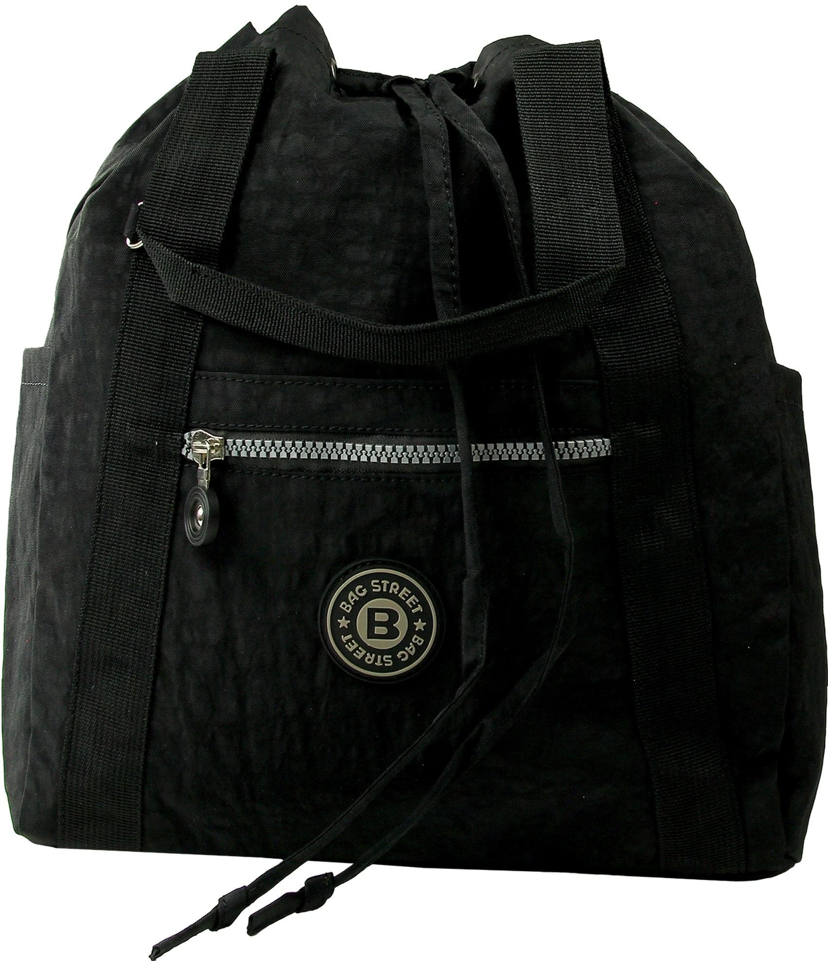 Cityrucksack Bag Street Rucksack Crinkle Nylon schwarz