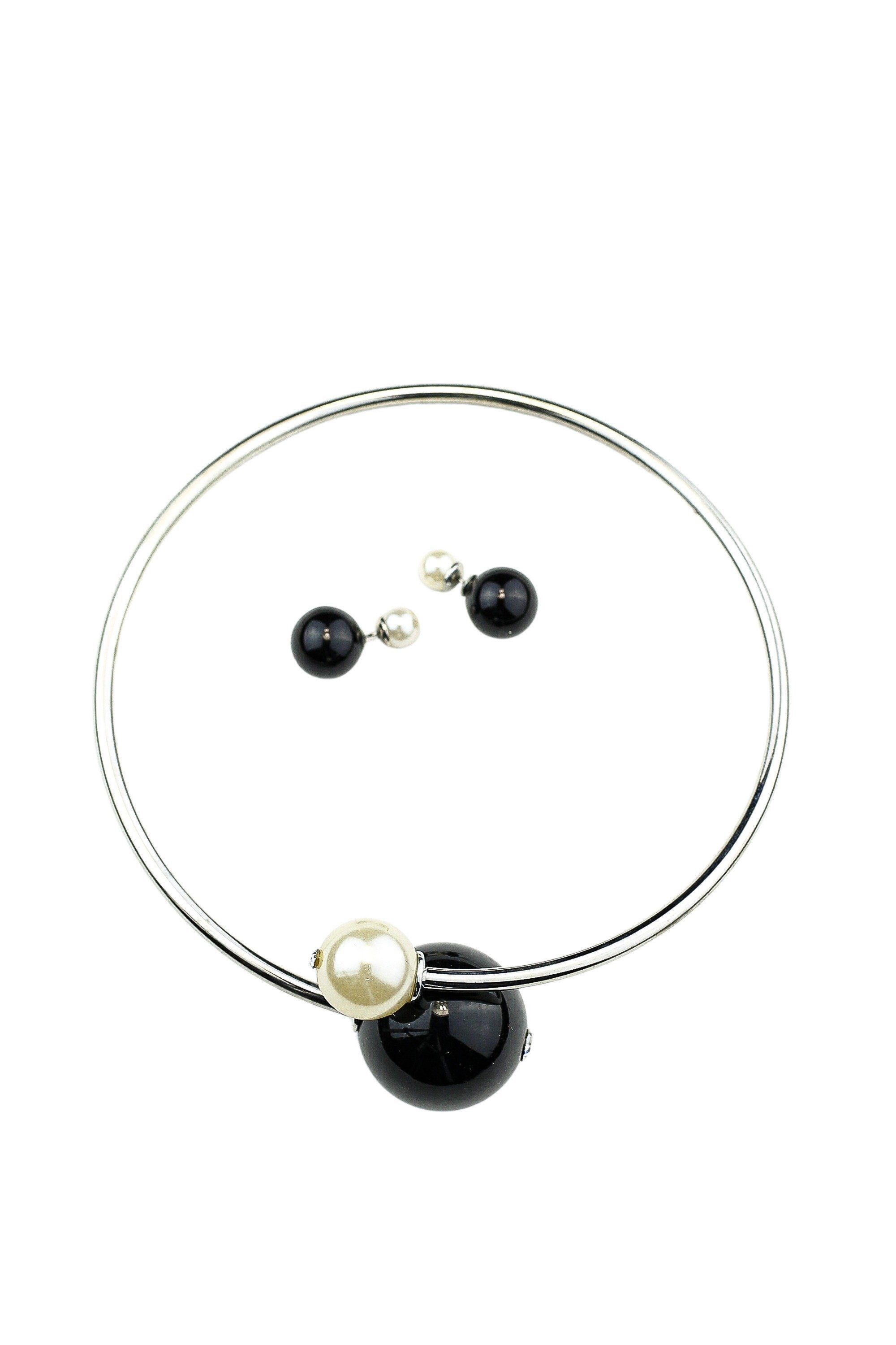 COLLEZIONE ALESSANDRO Kette mit Anhänger Neapel, Halsreifcollier mit Ohrsteckern