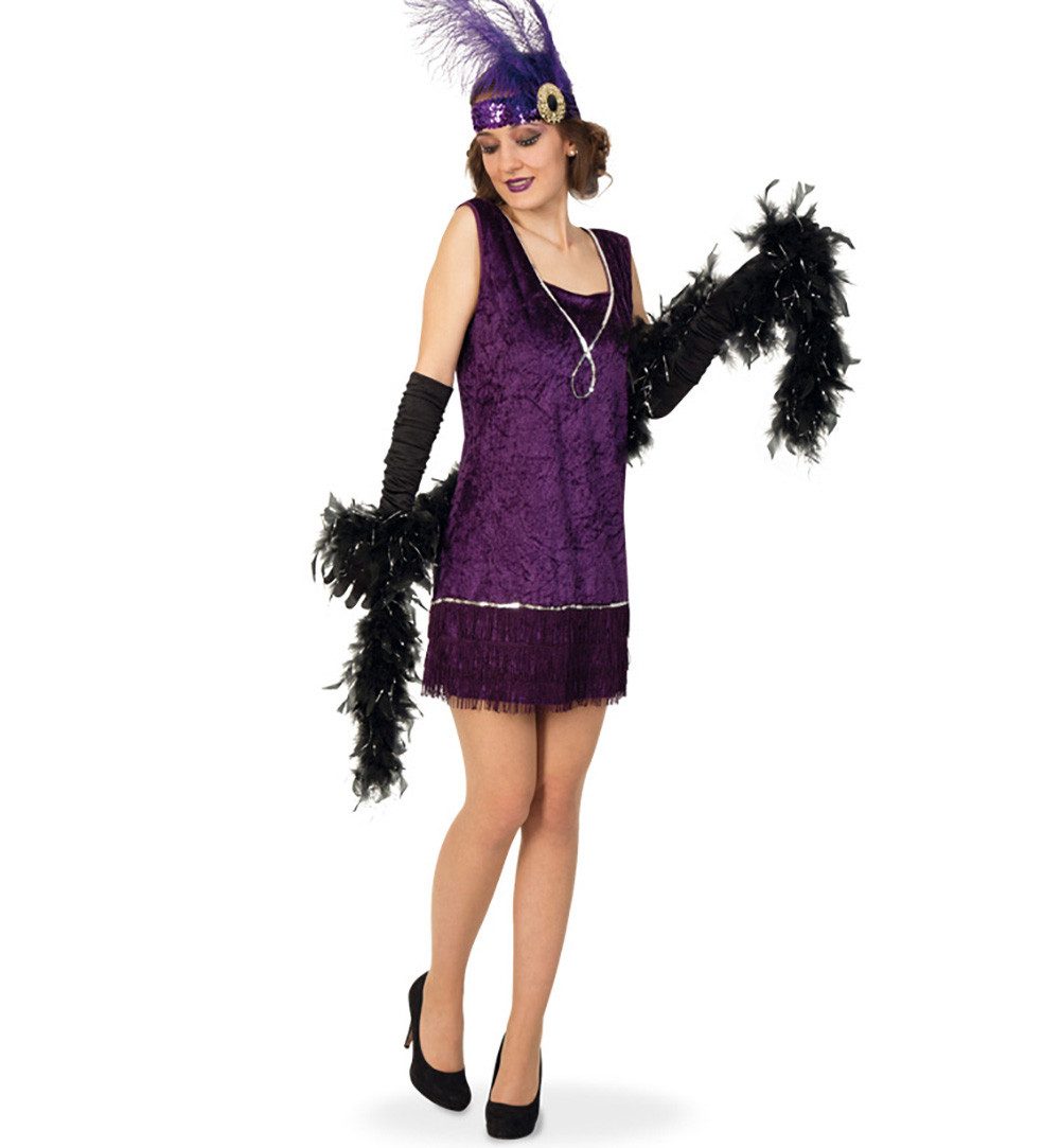 Fries Kostüm 20er Jahre Damen Kleid Charleston Kostüm Mafia 20s Flapper sch günstig online kaufen