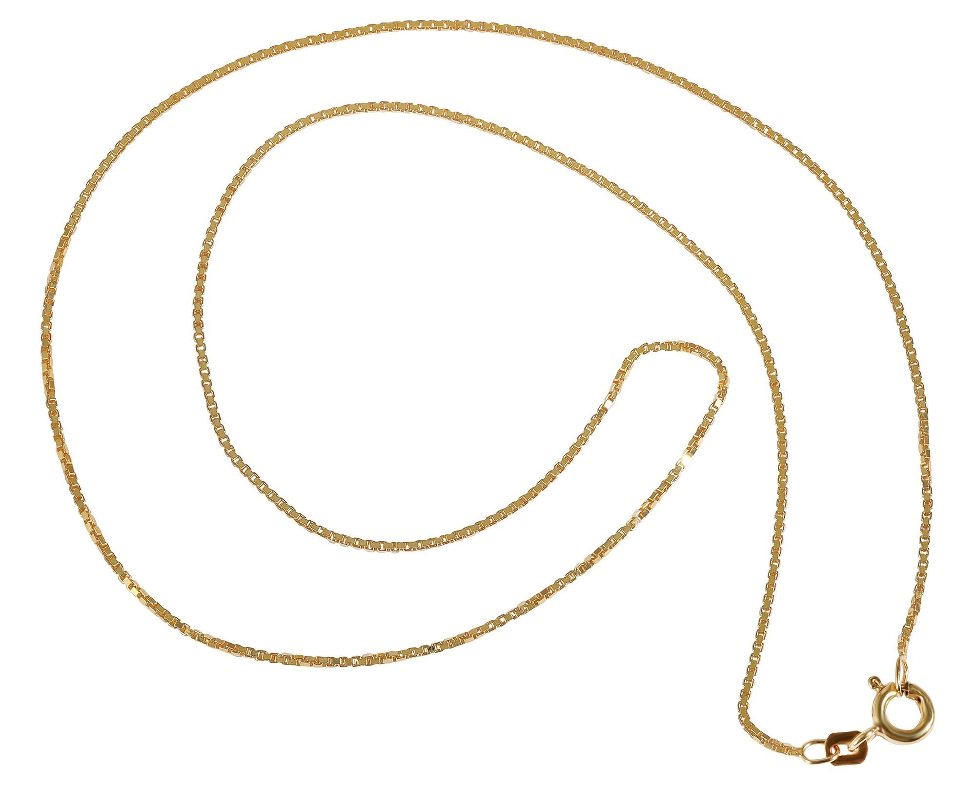 Adelia´s Gliederkette Halskette – Venezianerkette aus 333 Gold 42 cm, Eine schöne Geschenkidee für jeden Anlass