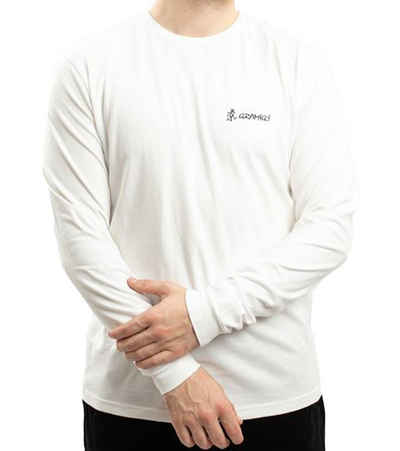 GRAMICCI Rundhalspullover GRAMICCI El Capitan Herren Langarm-Shirt mit großem Print Baumwoll-Pullover GUT-21F014 Sweatshirt Weiß