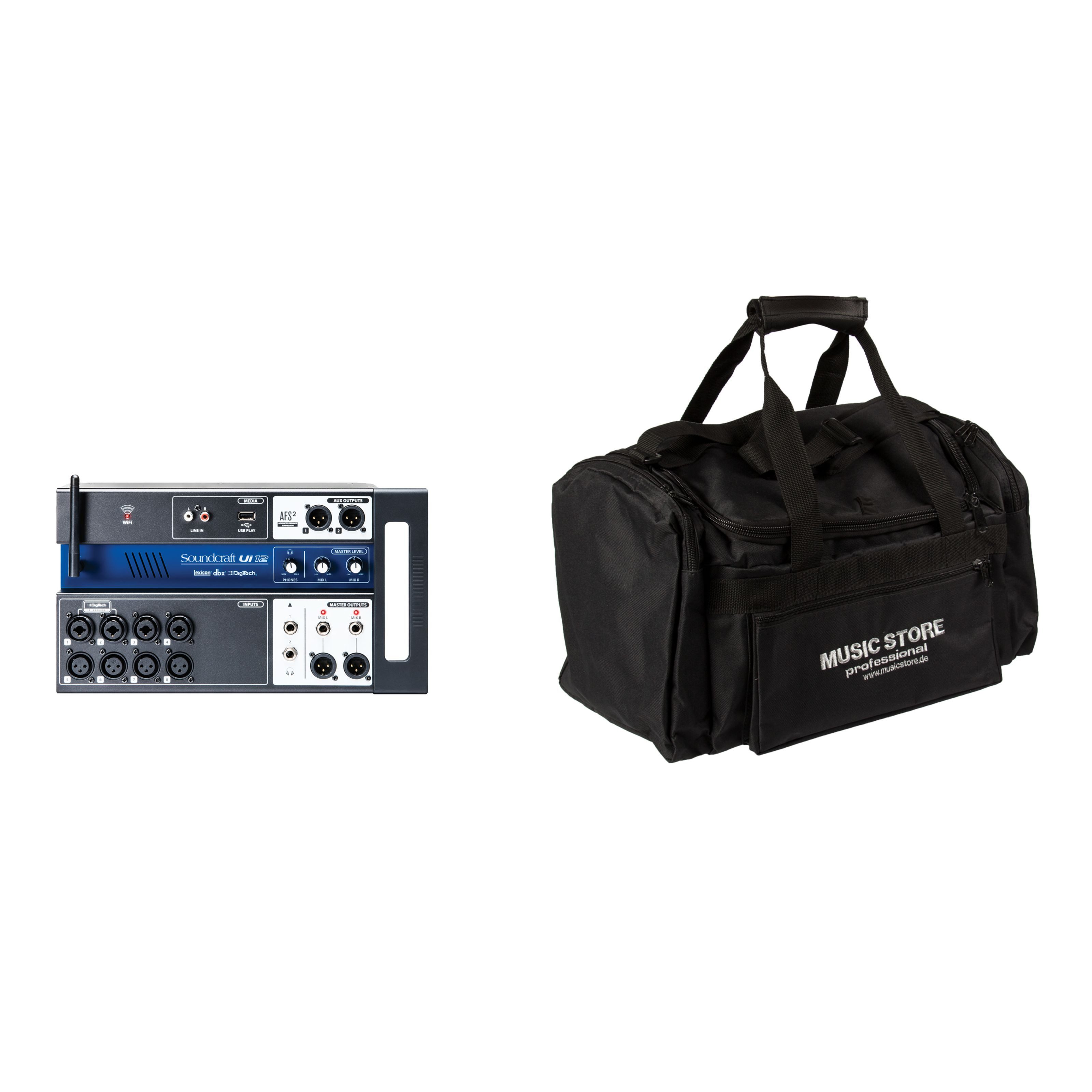 Soundcraft Mischpult, (PA Mischpulte, Mischpult Sets), Ui12 + Bag - Mischpult Set