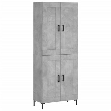 furnicato Sideboard Highboard Betongrau 69,5x34x180 cm Holzwerkstoff