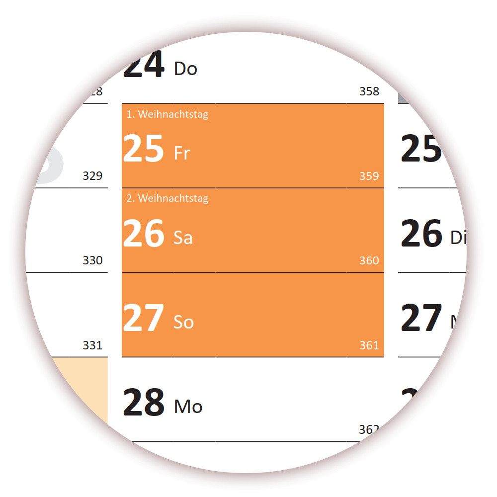 LYSCO Wandkalender Rainbow Premium Classic2 Wandplaner 2026 (gerollt), erhältlich in den Formaten DIN A2, DIN A1 und DIN A0, Rainbow Kalender Terminkalender Bürokalender Jahreskalender