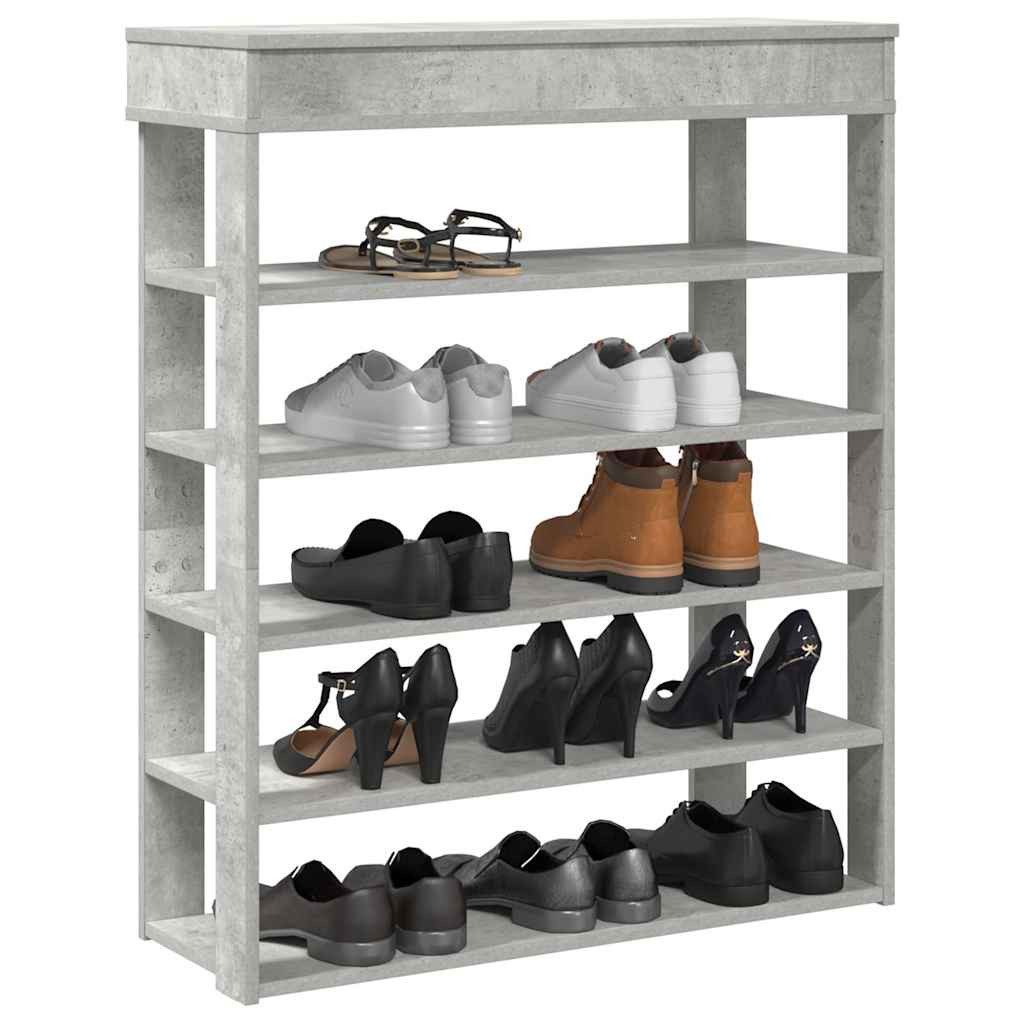 vidaXL Schuhregal Schuhregal Betongrau 80x30x98 cm günstig online kaufen