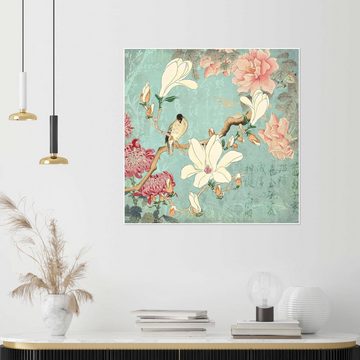 Posterlounge Poster Andrea Haase, Chinesischer Magnoliengarten, Vintage Malerei