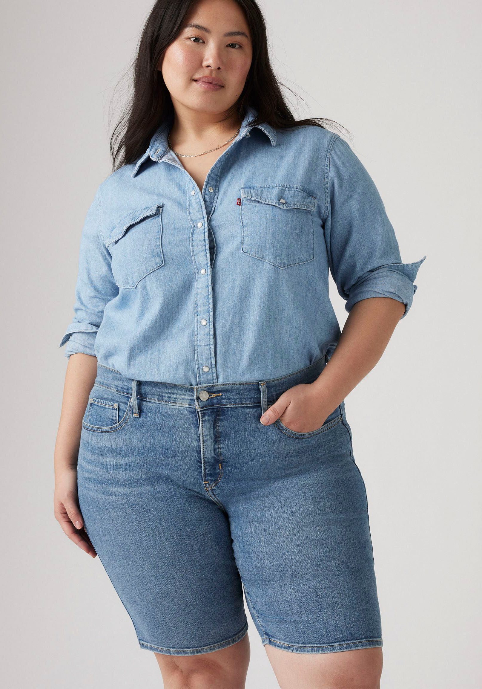 Levi's® Plus Shorts PL SHAPING BERMUDA DA Sommerhose im Five-Pocket Style