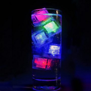 Dedom Eiswürfelform LED Eiswürfel für 12 Stück LED Ice Cubes, Sieben Farben