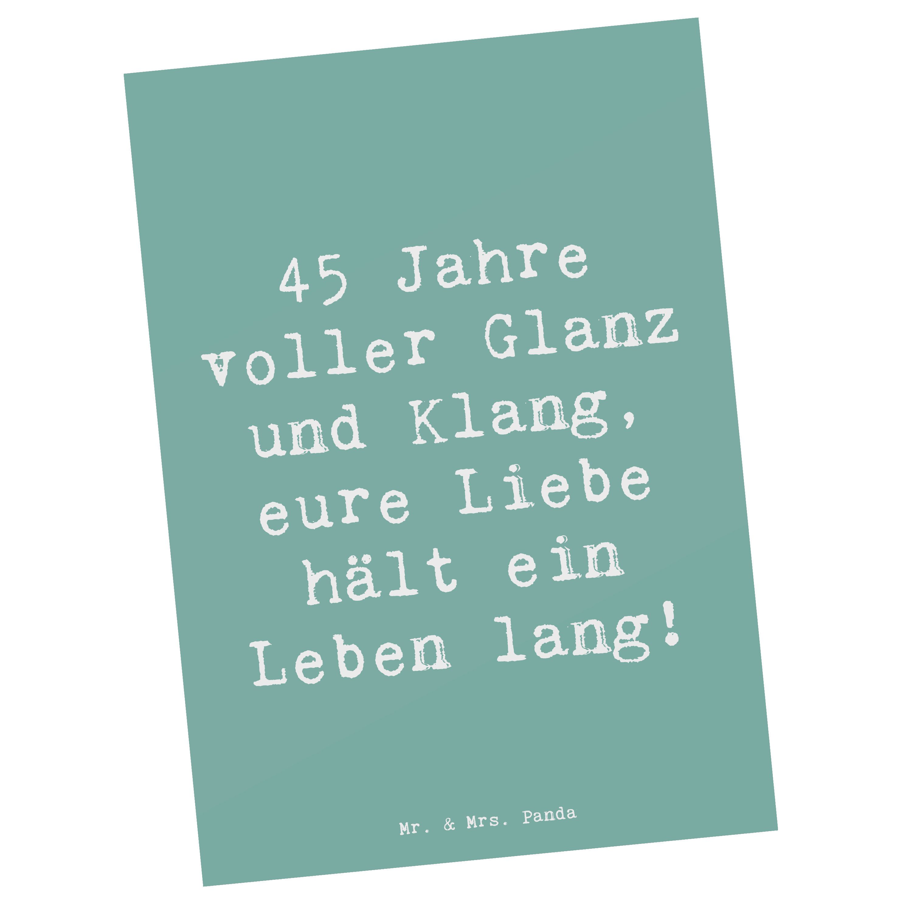 Postkarte 45. Hochzeitstag Messinghochzeit - Meeresbrise - Geschenk, Ansichtska