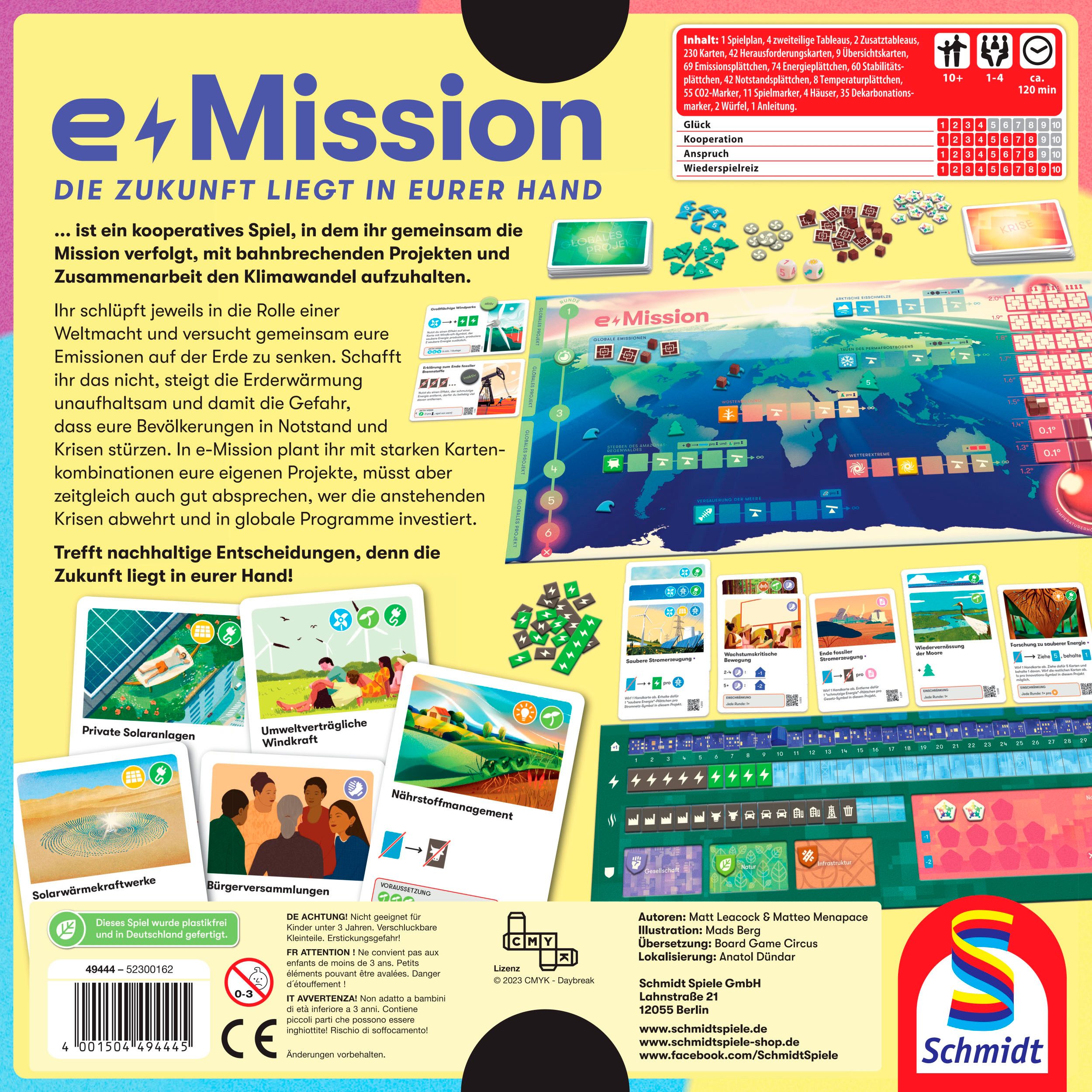 Schmidt Spiele Spiel e-Mission, Familienspiel, Made in Germany