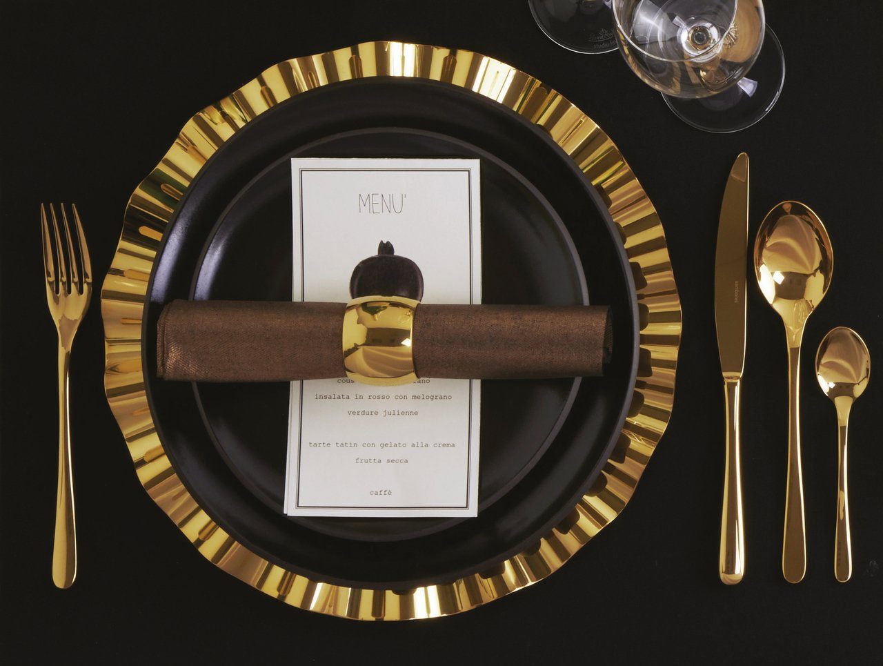 sambonet Besteck-Set Sambonet Taste Besteck 24tlg. Vh. Edelstahl/PVD Gold