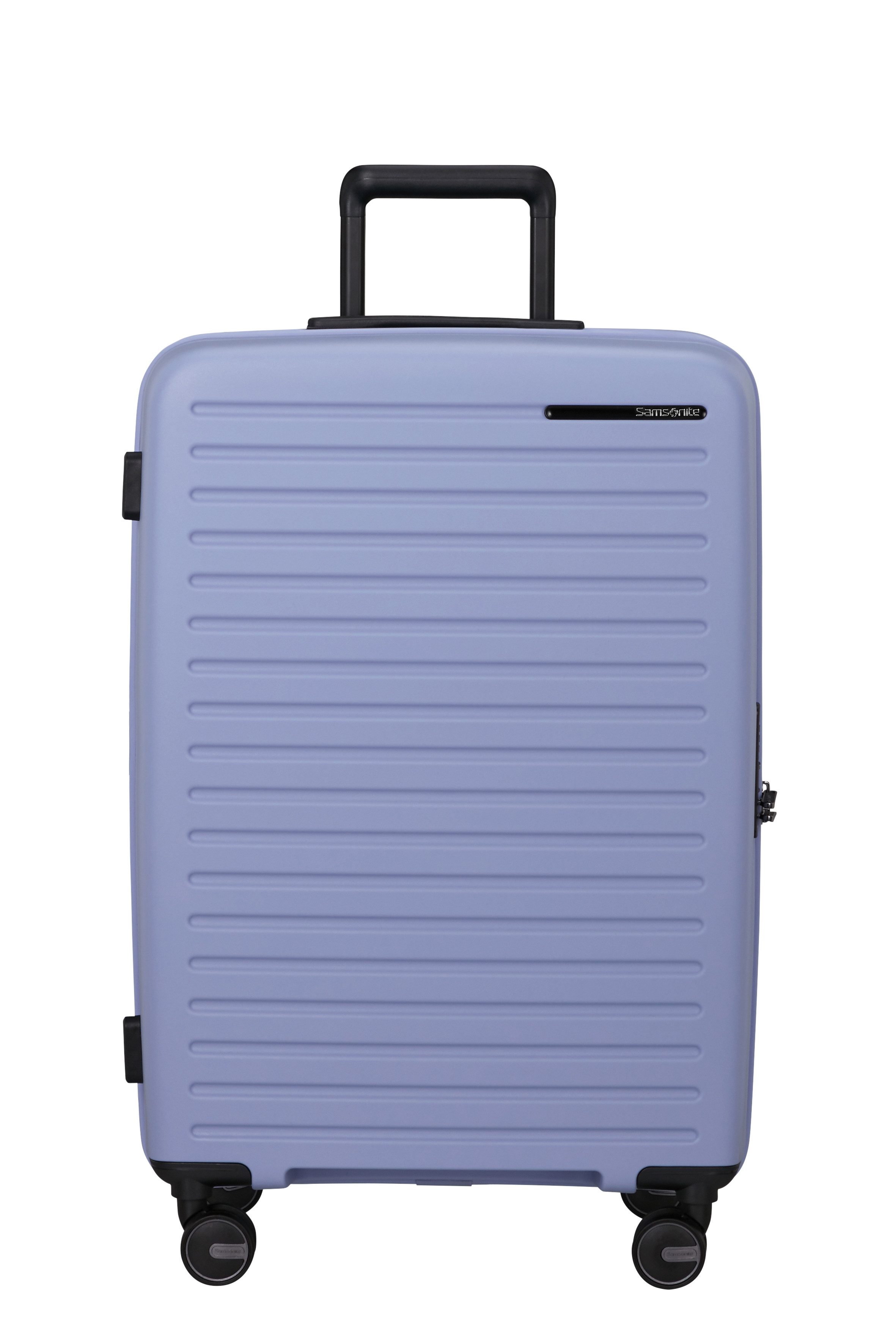 Samsonite Hartschalen-Trolley RESTACKD, 4 Rollen, mit fester Trennwand und verstellbaren Packgurten
