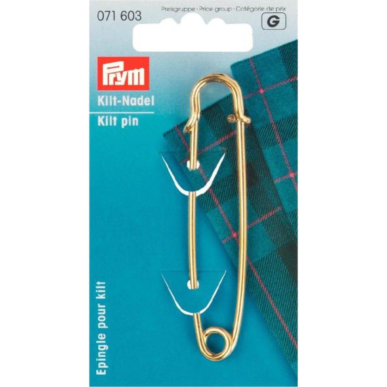 Prym Stricknadeln Kiltnadel 76 mm gold 1 St