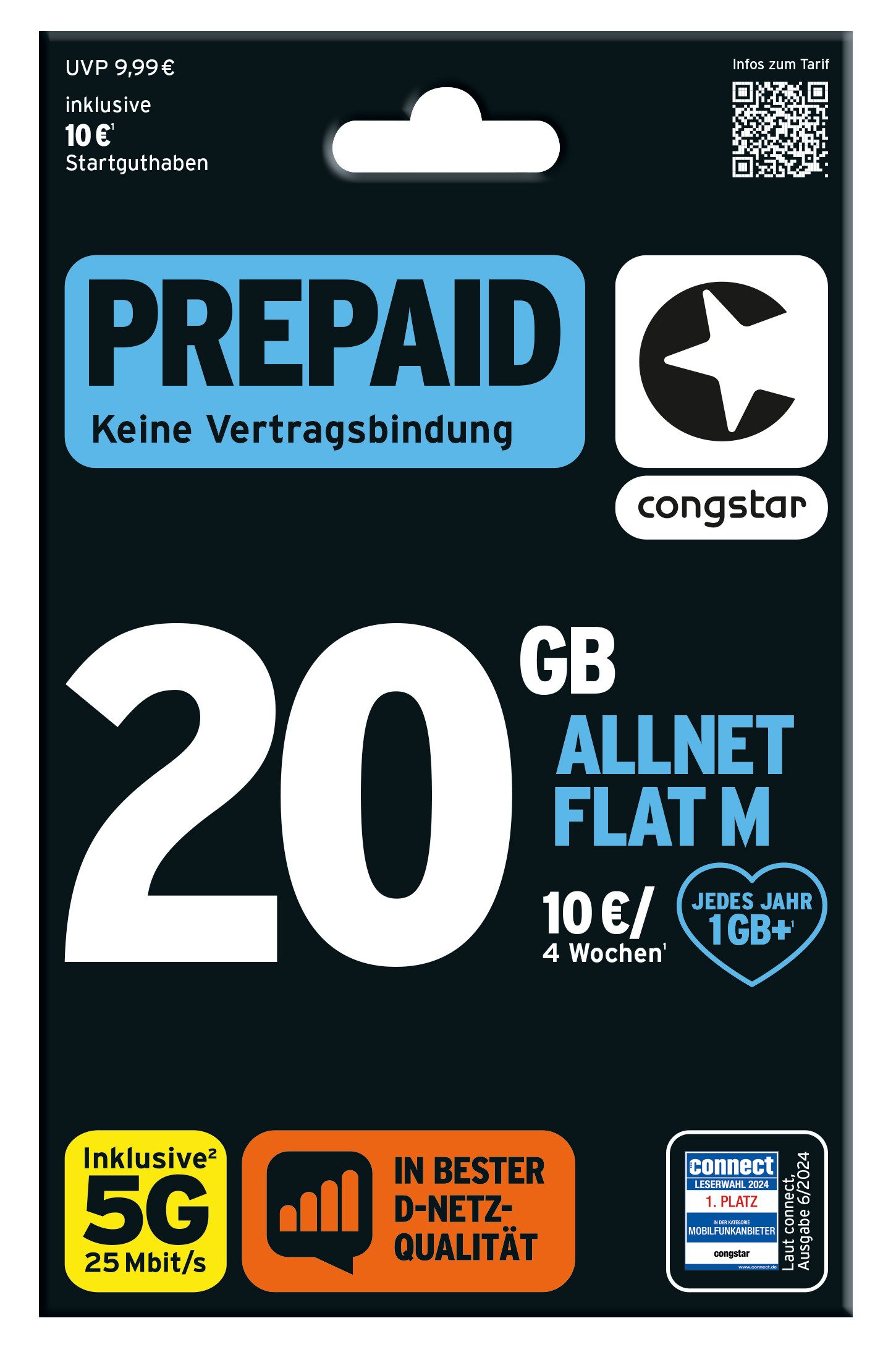 Congstar Prepaid Allnet M Prepaidkarte
