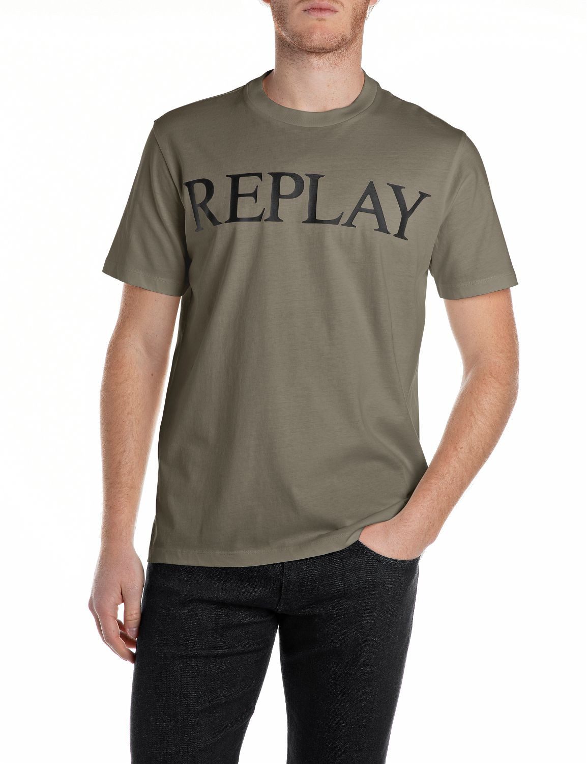 Replay T-Shirt mit Logo-Frontprint günstig online kaufen