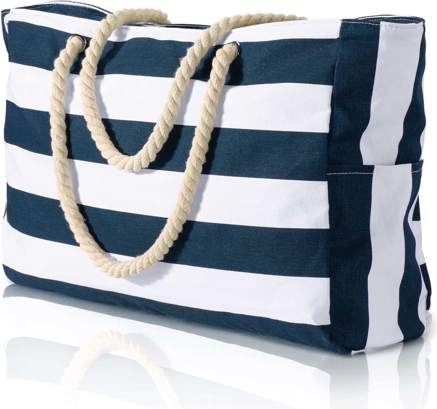 FELIXLEO Strandtasche Strandtasche wasserdicht XXL mit Reißverschluss Faltbar Shopping (1-tlg)